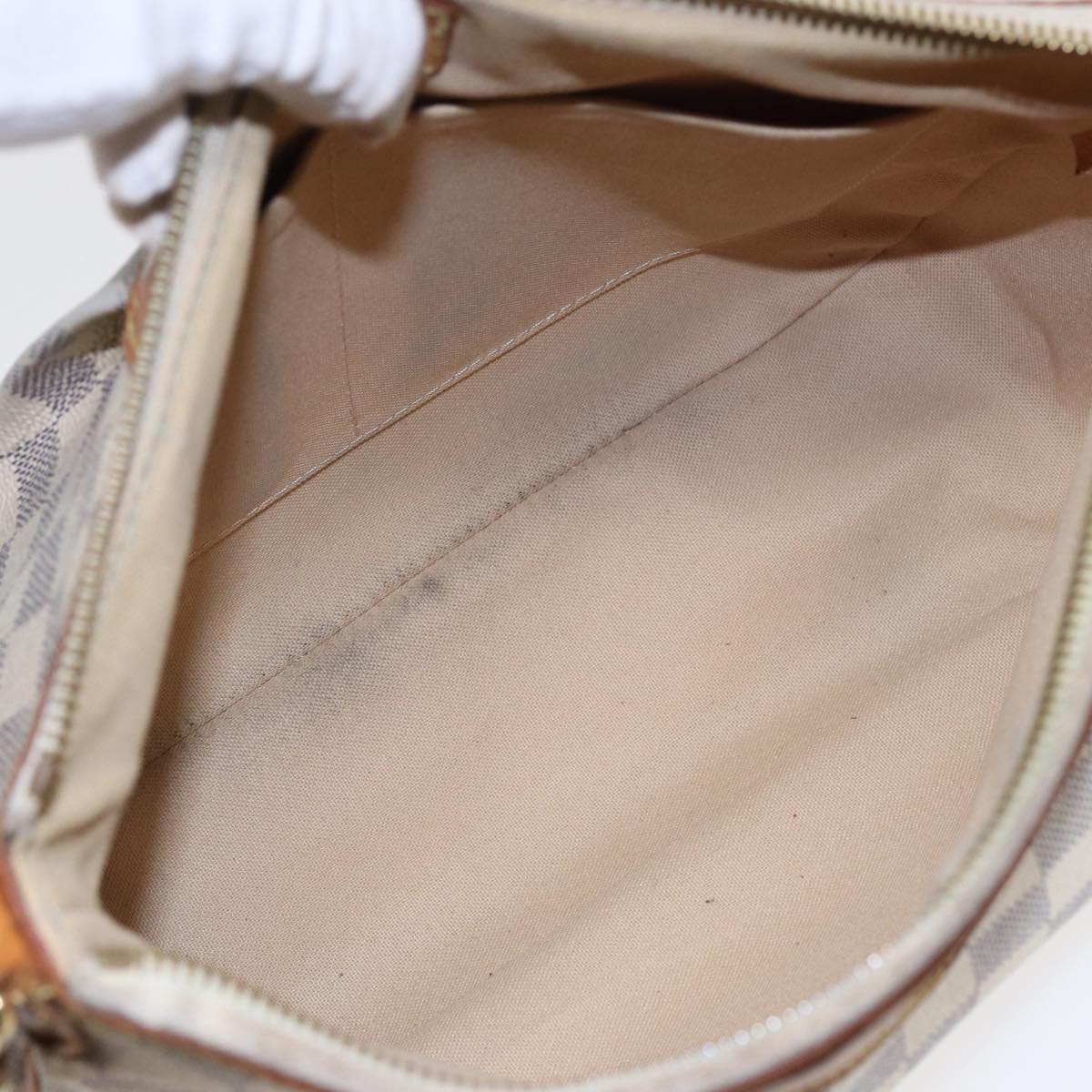 LOUIS VUITTON Damier Azur Siracusa PM Shoulder Bag N41113 LV 83065