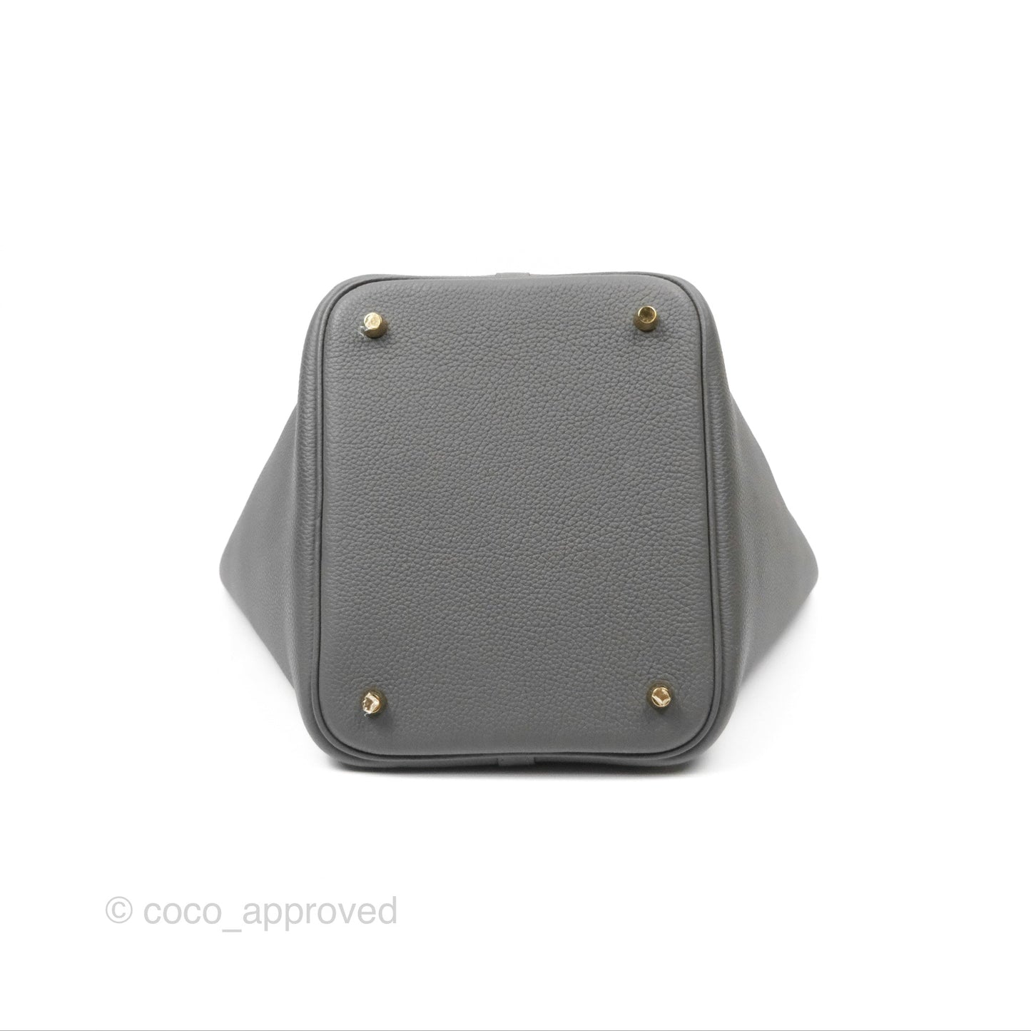 Hermès Picotin 22 Graphite Taurillon Maurice Gold Hardware