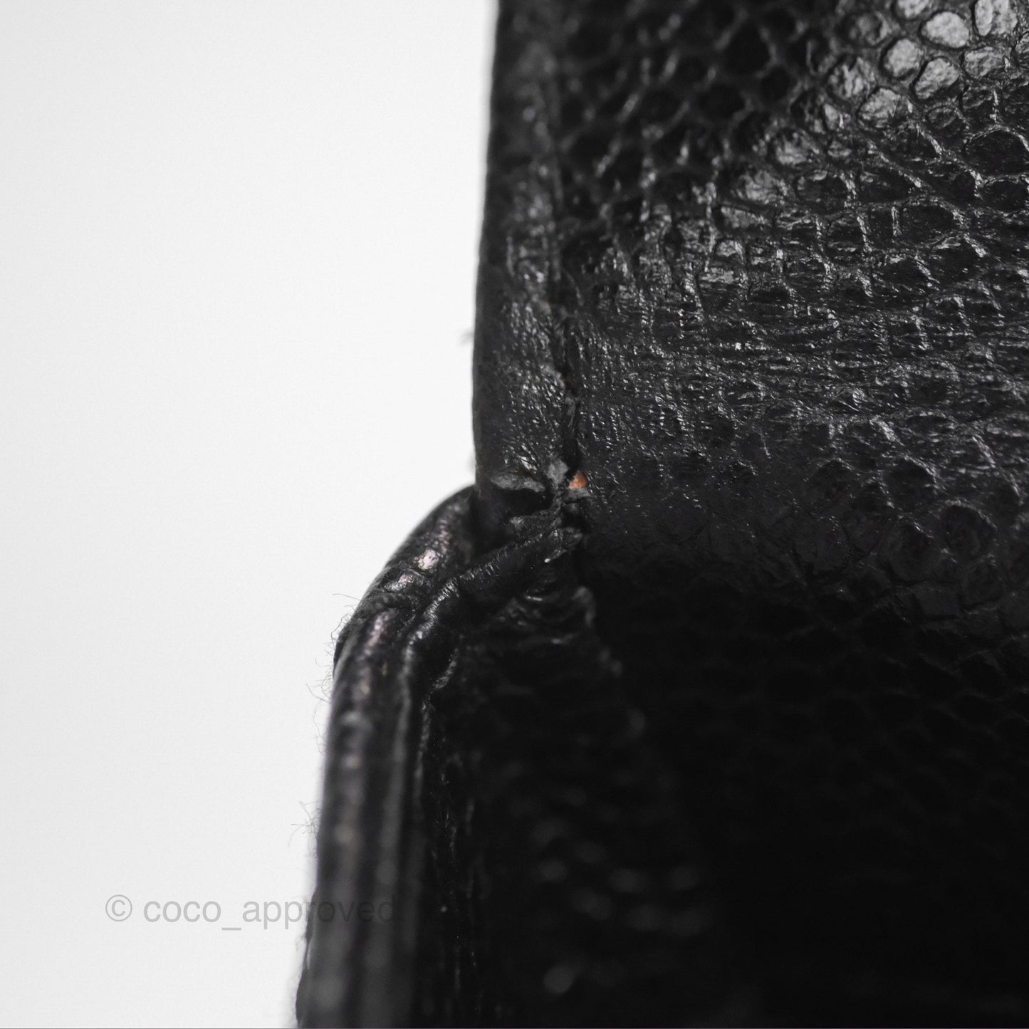 Chanel Vintage Quilted Shoulder Bag Black Caviar 24K Gold Hardware