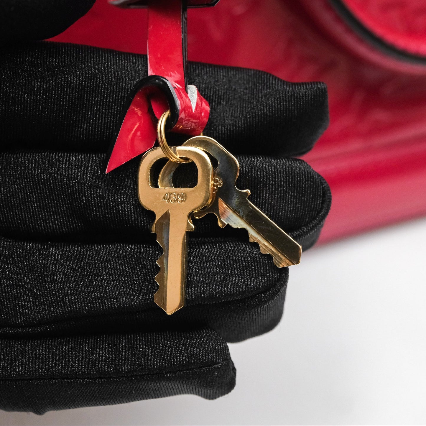 Louis Vuitton Alma BB Red Patent Gold Hardware
