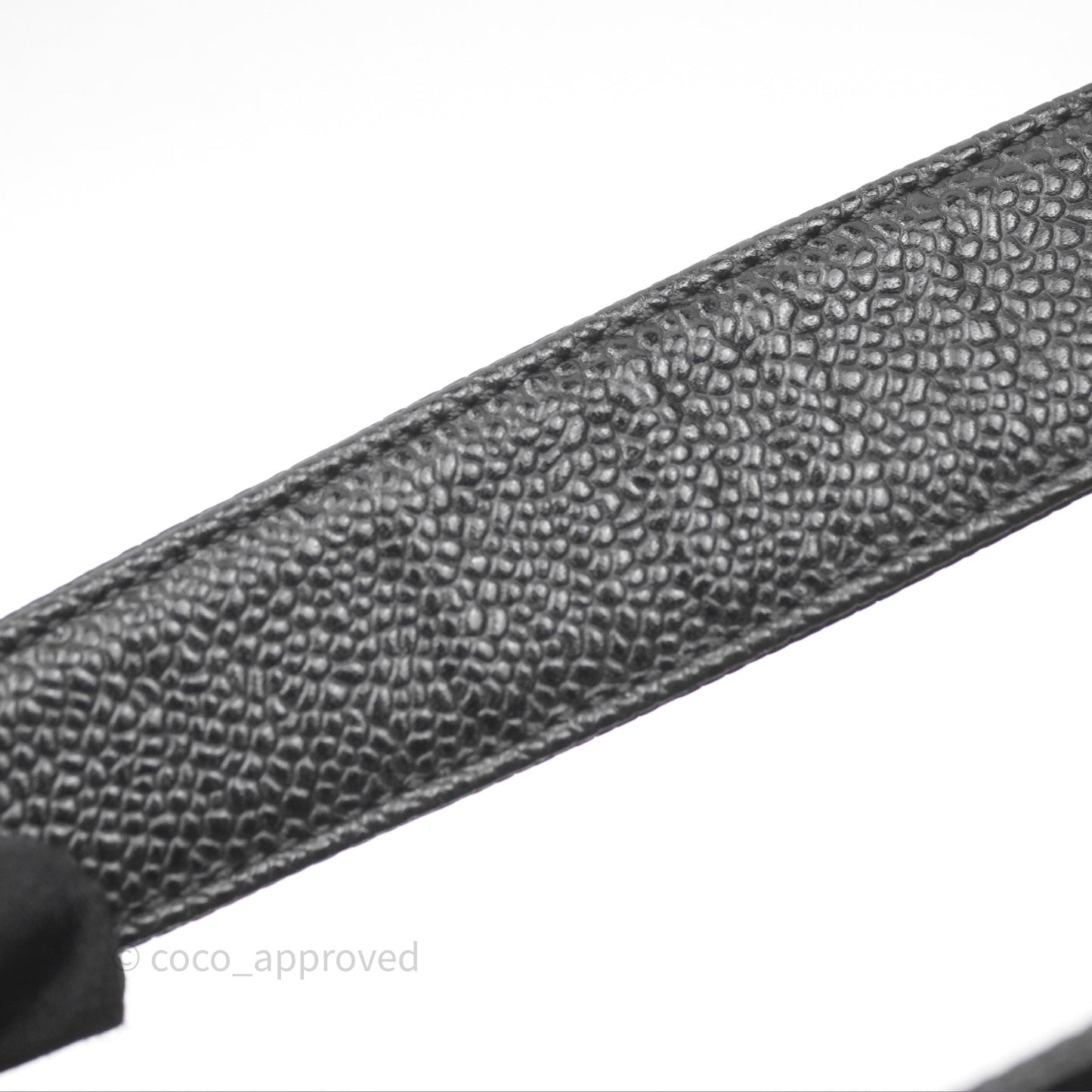 Chanel GST Black Caviar Silver Hardware