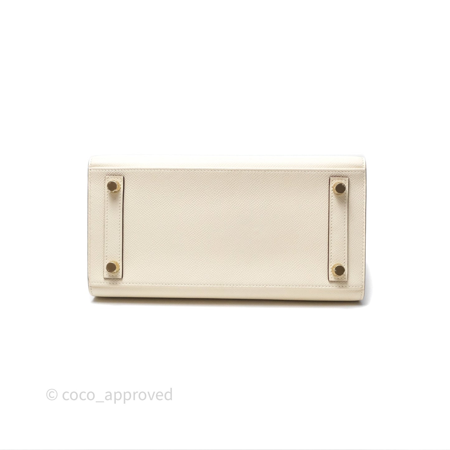 Hermès Birkin 25 Sellier Nata I2 Epsom Gold Hardware