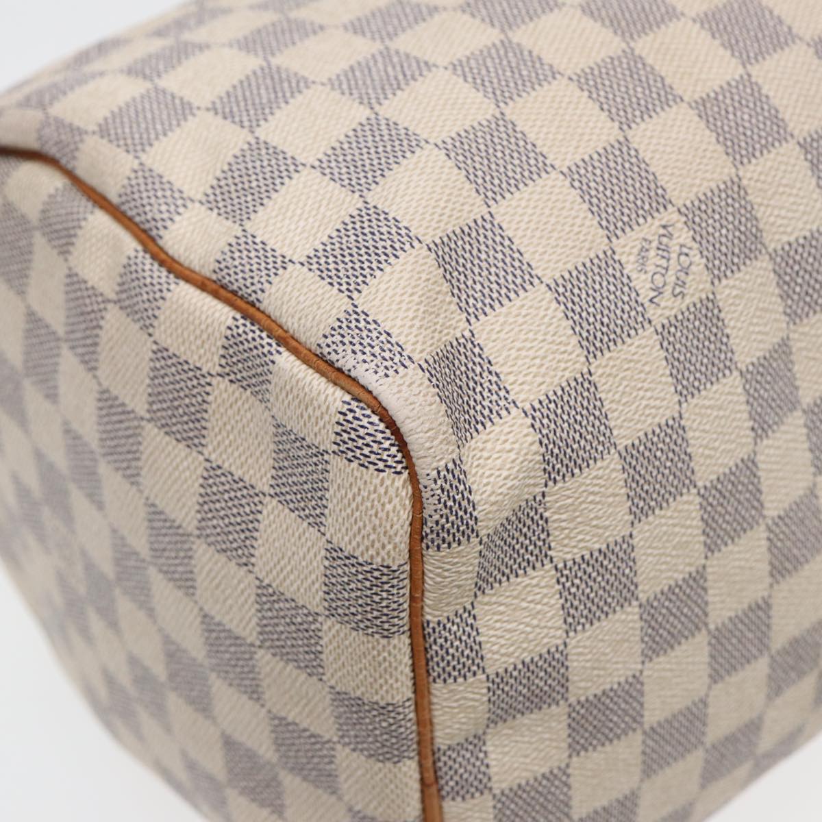 LOUIS VUITTON Damier Azur Speedy 30 Hand Bag N41533 LV 83106