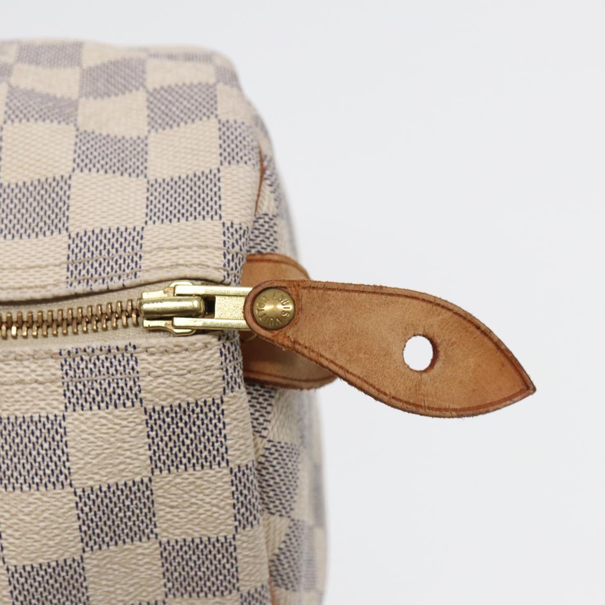 LOUIS VUITTON Damier Azur Speedy 30 Hand Bag N41533 LV 83106