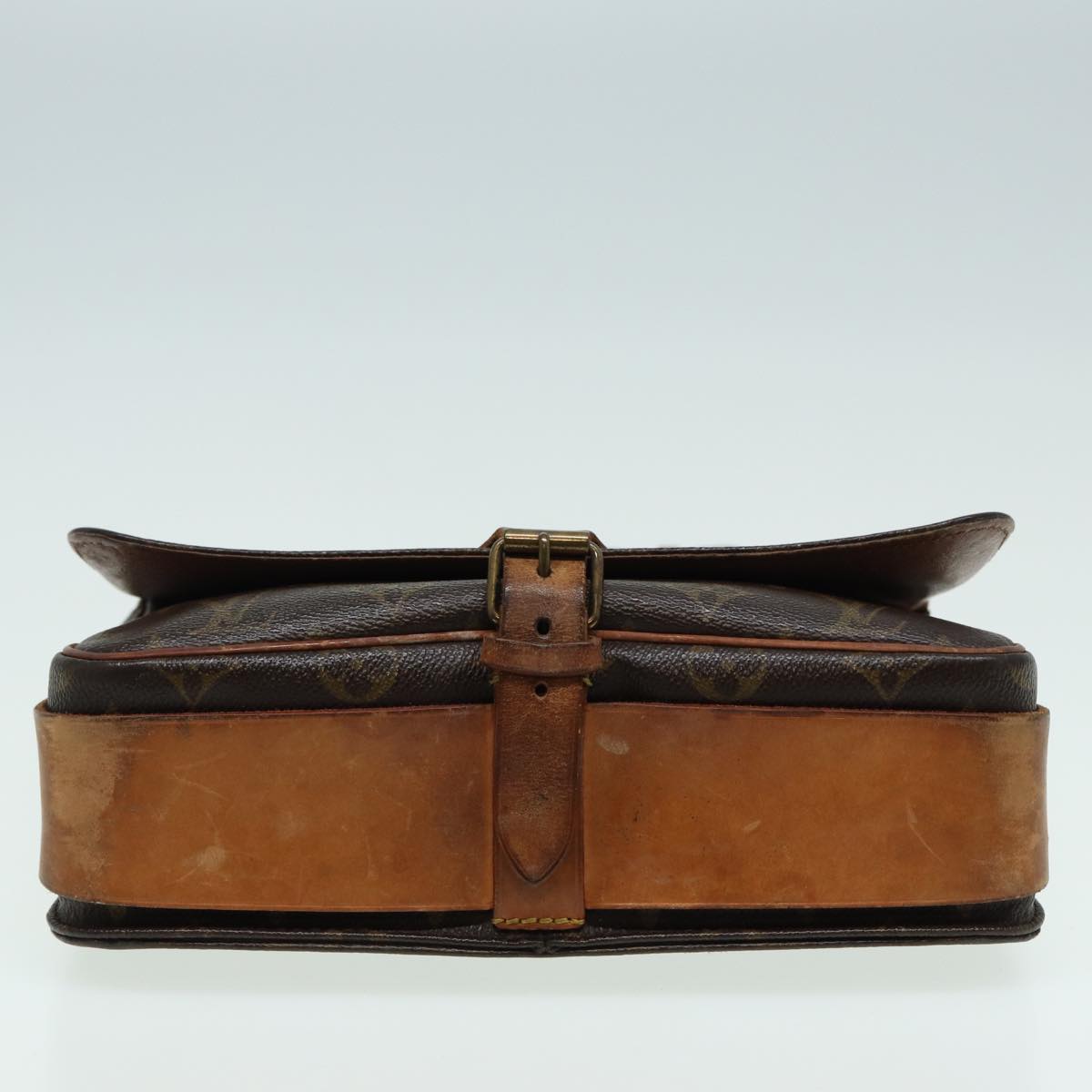 LOUIS VUITTON Monogram Cartouchiere MM Shoulder Bag M51253 LV 83116
