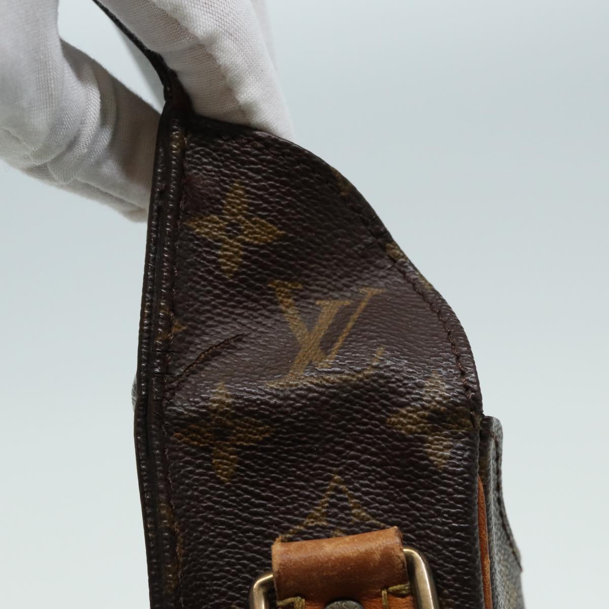 LOUIS VUITTON Monogram Cartouchiere MM Shoulder Bag M51253 LV 83116