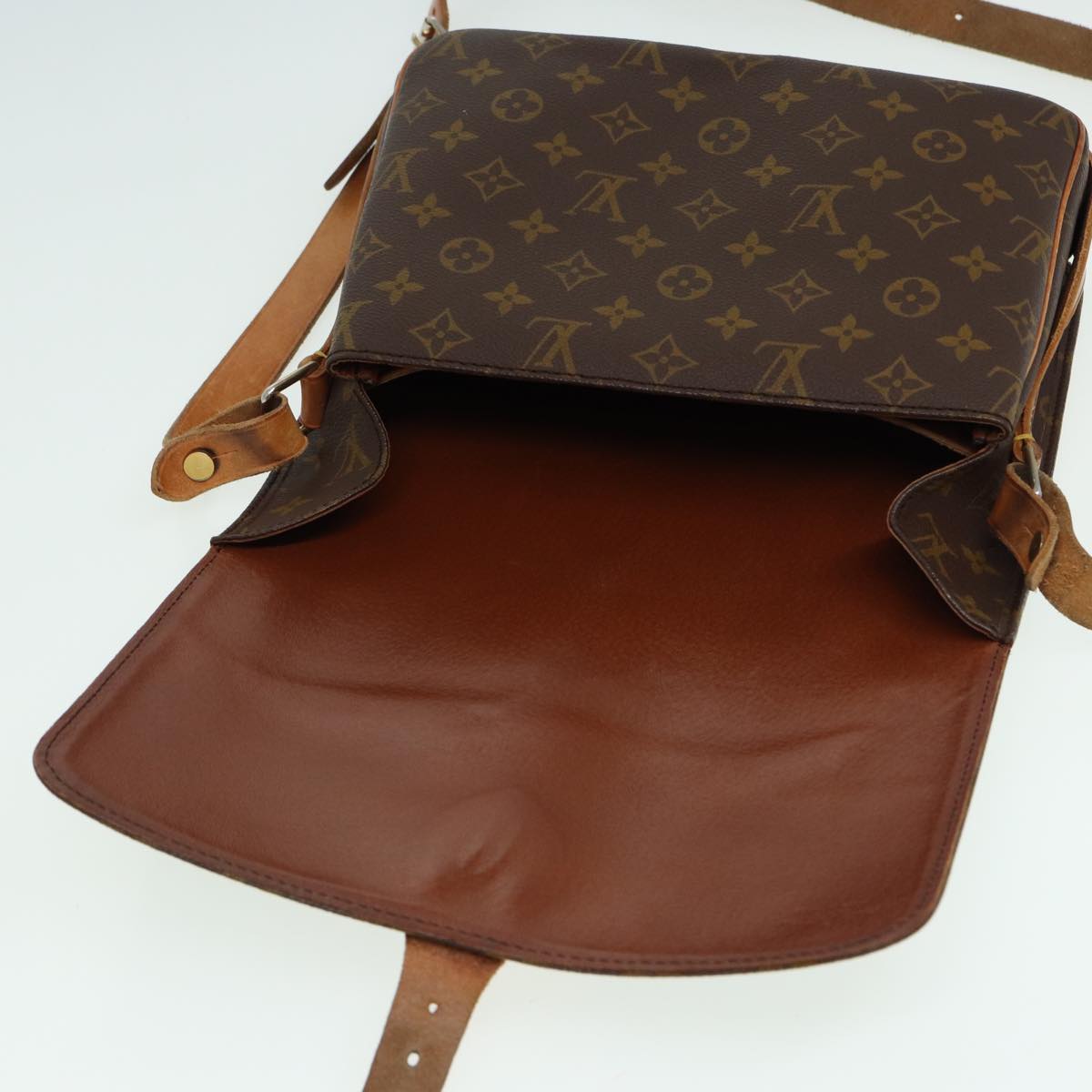 LOUIS VUITTON Monogram Cartouchiere GM Shoulder Bag M51252 LV 83117