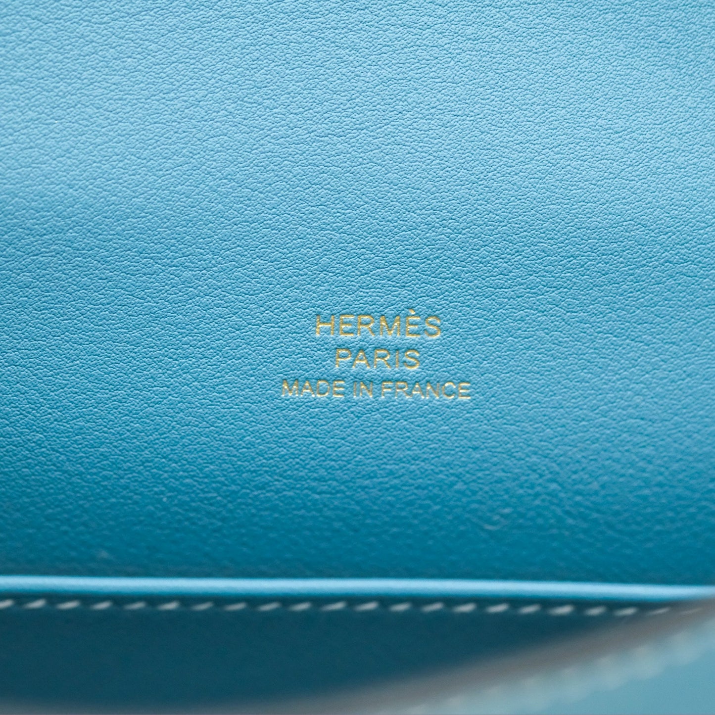 Hermès Kelly Mini Pochette Bleu Jean Swift Gold Hardware