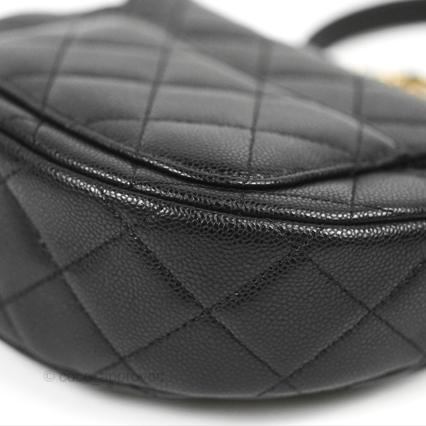 Chanel Mini Messenger Black Caviar Bag 23P