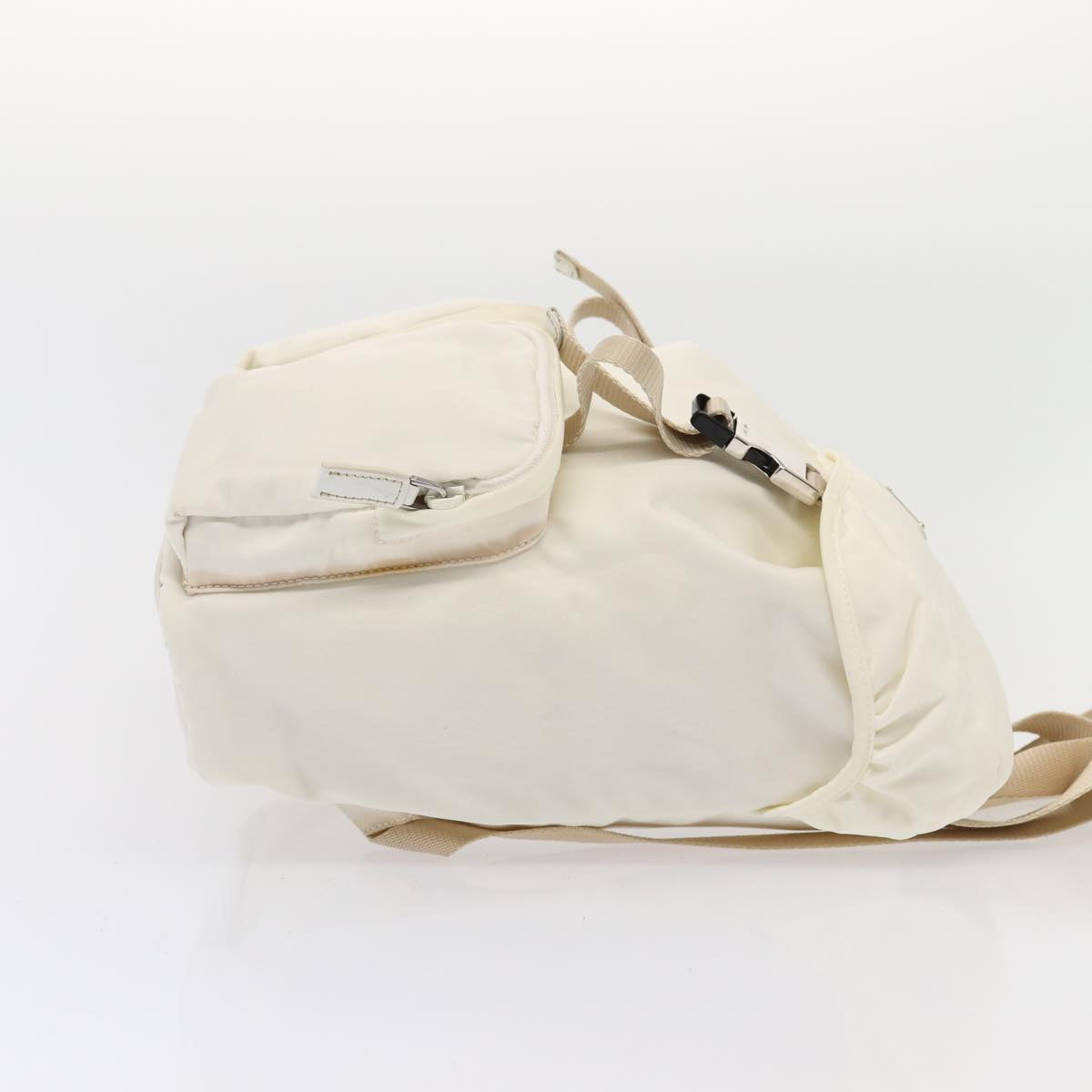 Luxury Prada Backpack Nylon White  83158