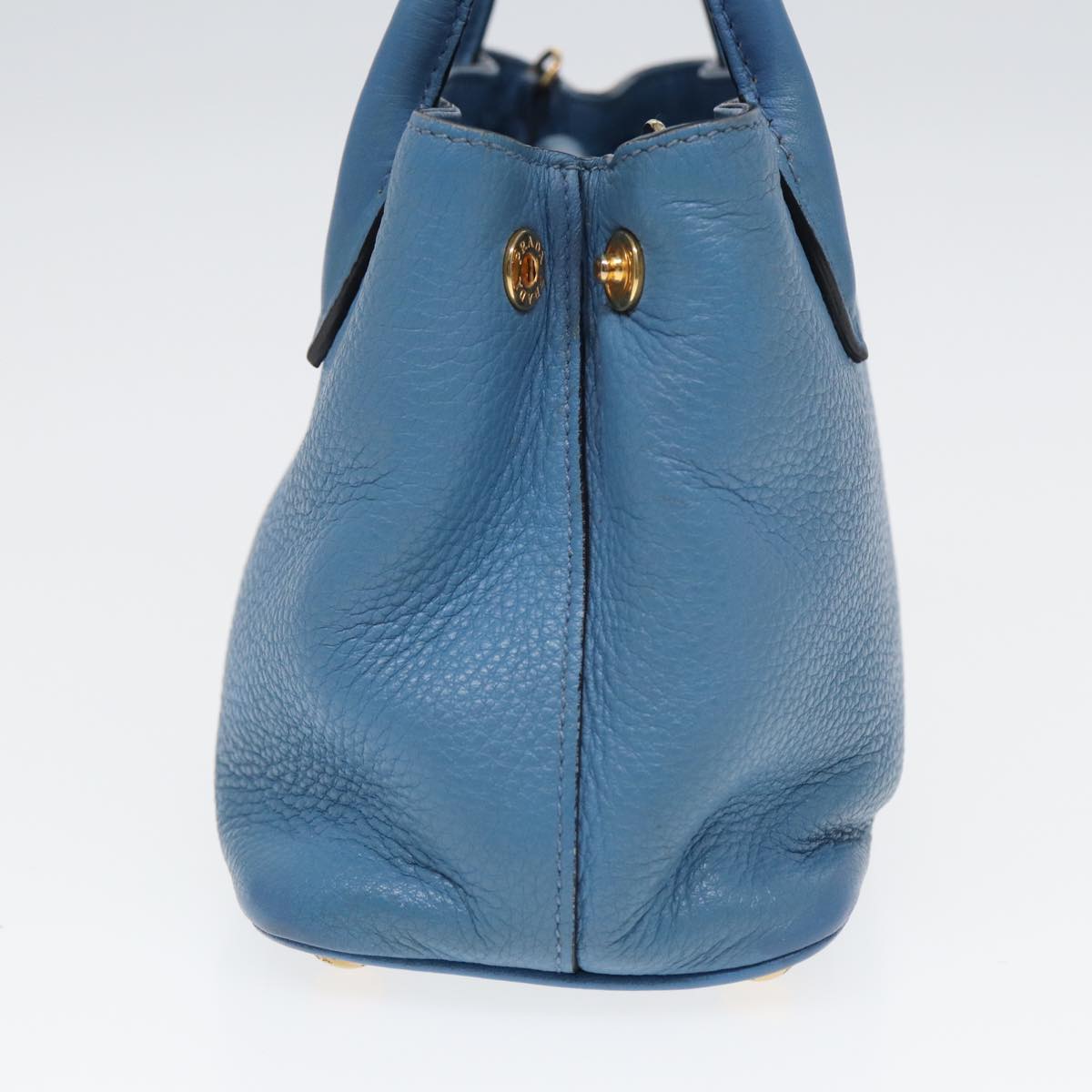 Luxury Prada Hand Bag Leather 2way Light Blue  83160