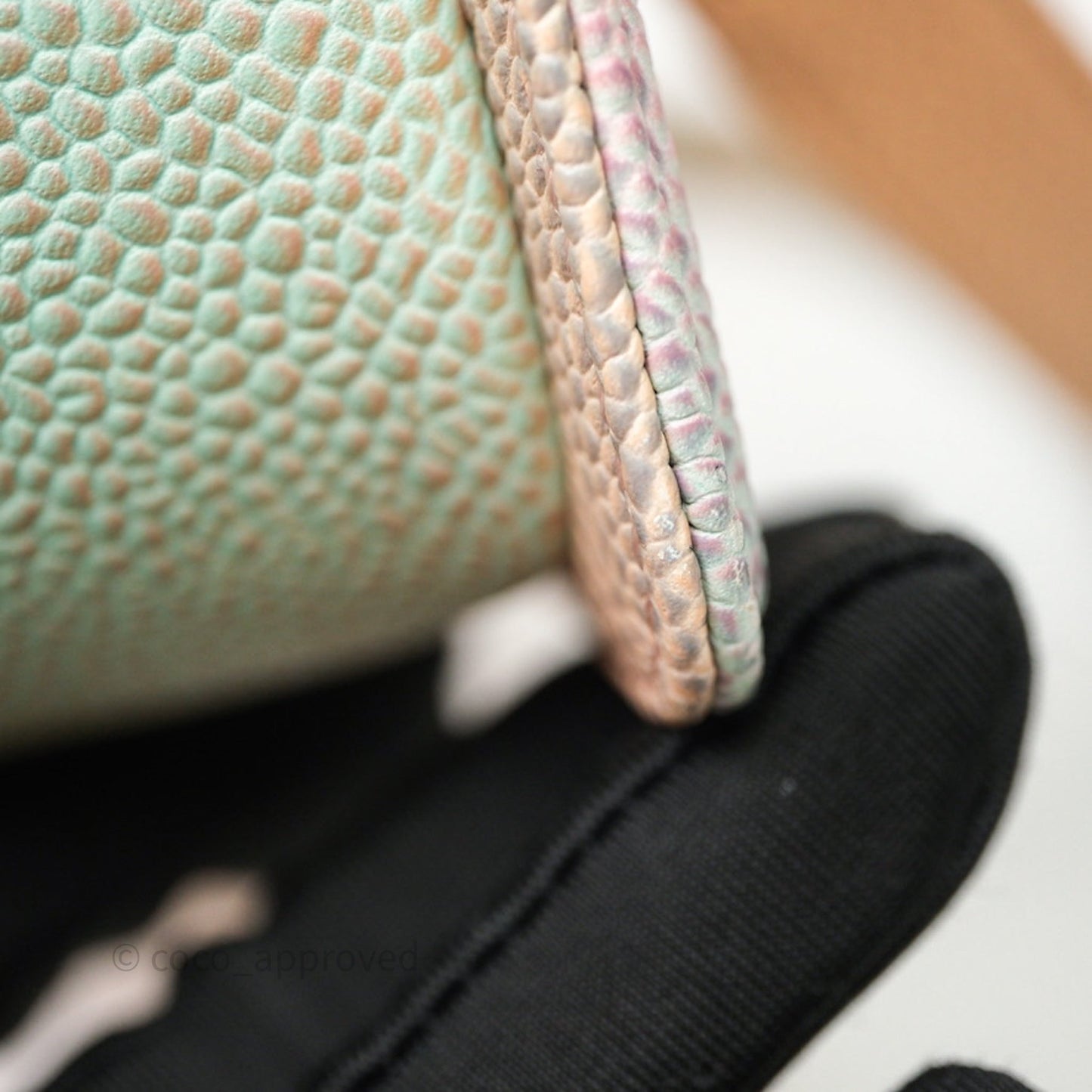 Chanel Medium Boy Quilted Rainbow Caviar Silver Hardware