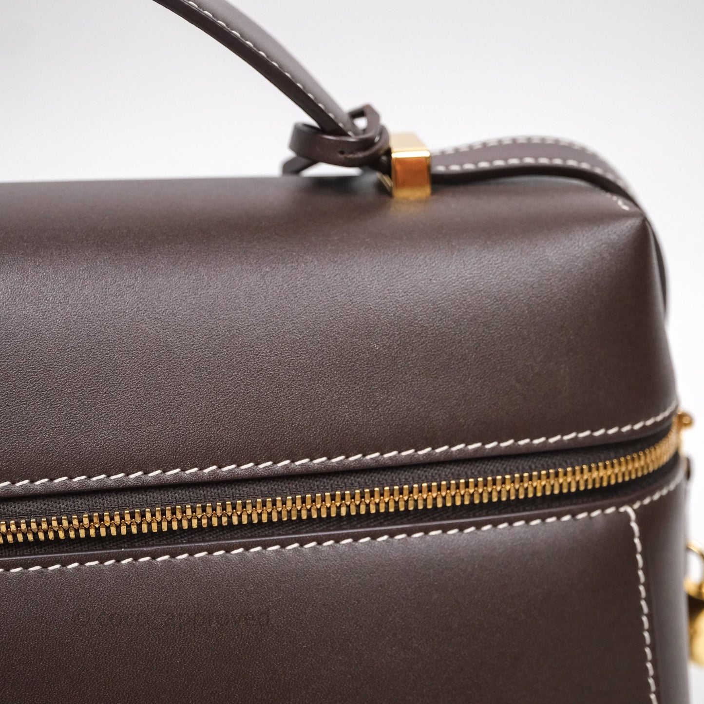 Loro Piana Extra Bag L27 Dark Choco Licorice Smooth Calfskin