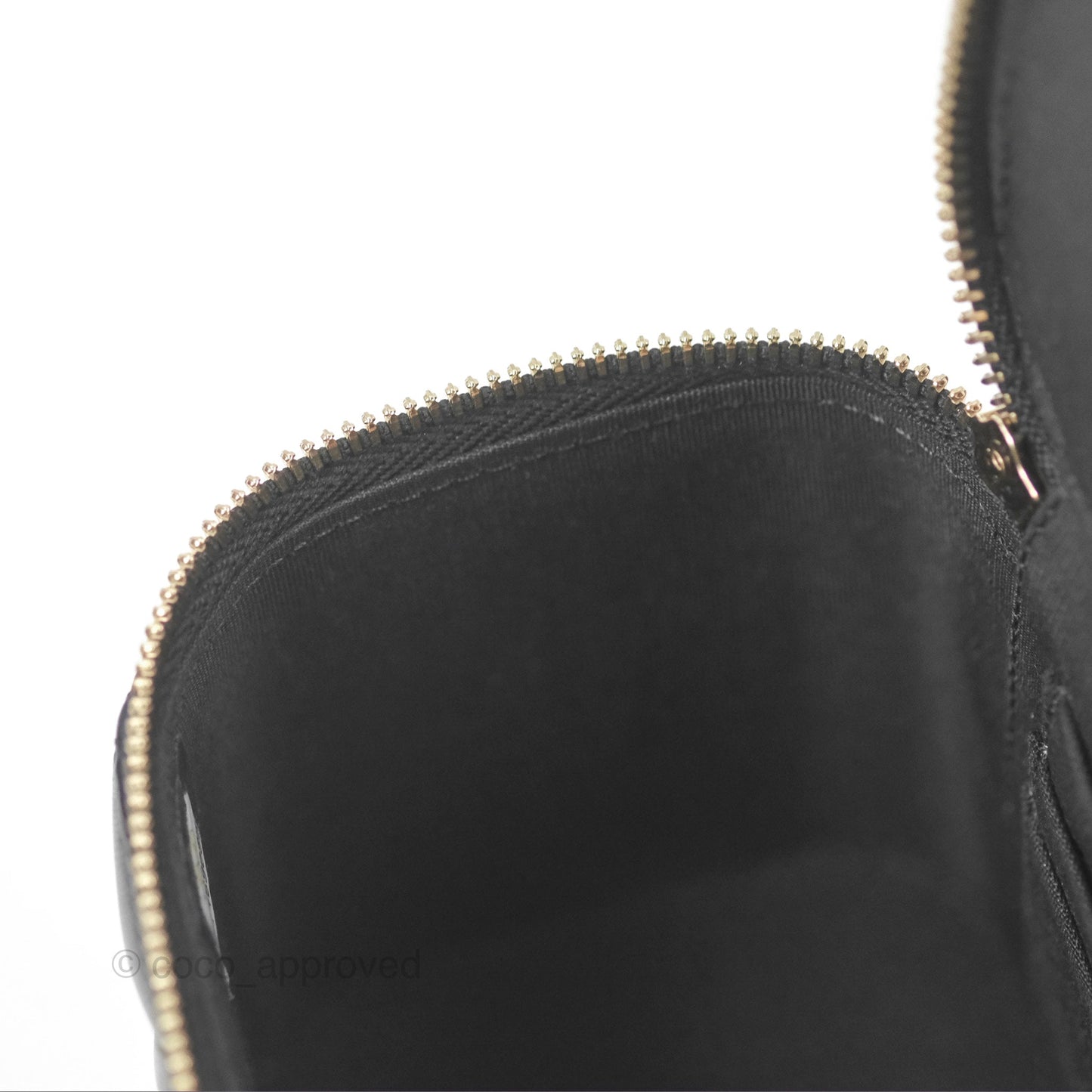 Chanel Vanity Rectangular Top Handle Black Lambskin Gold Hardware