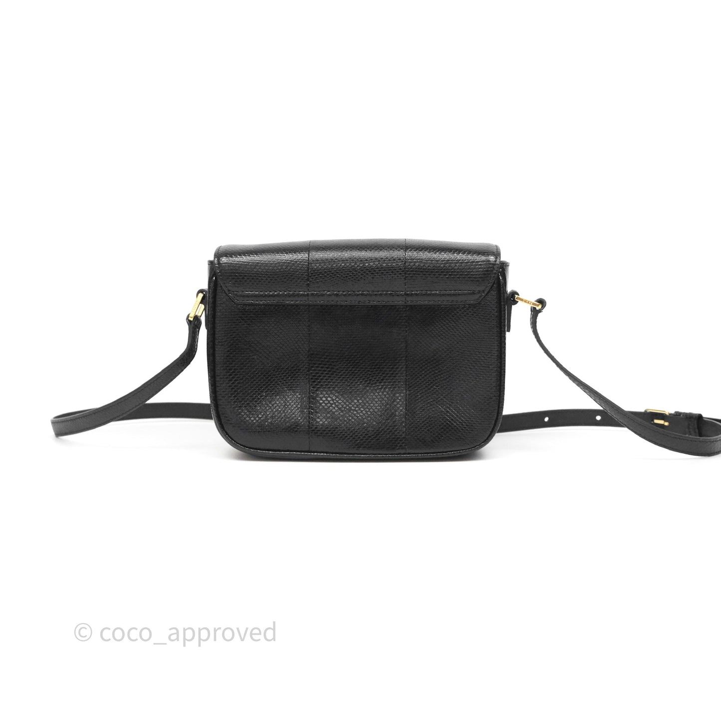 Celine Lizard Small Pampille C Bag Black Gold Hardware
