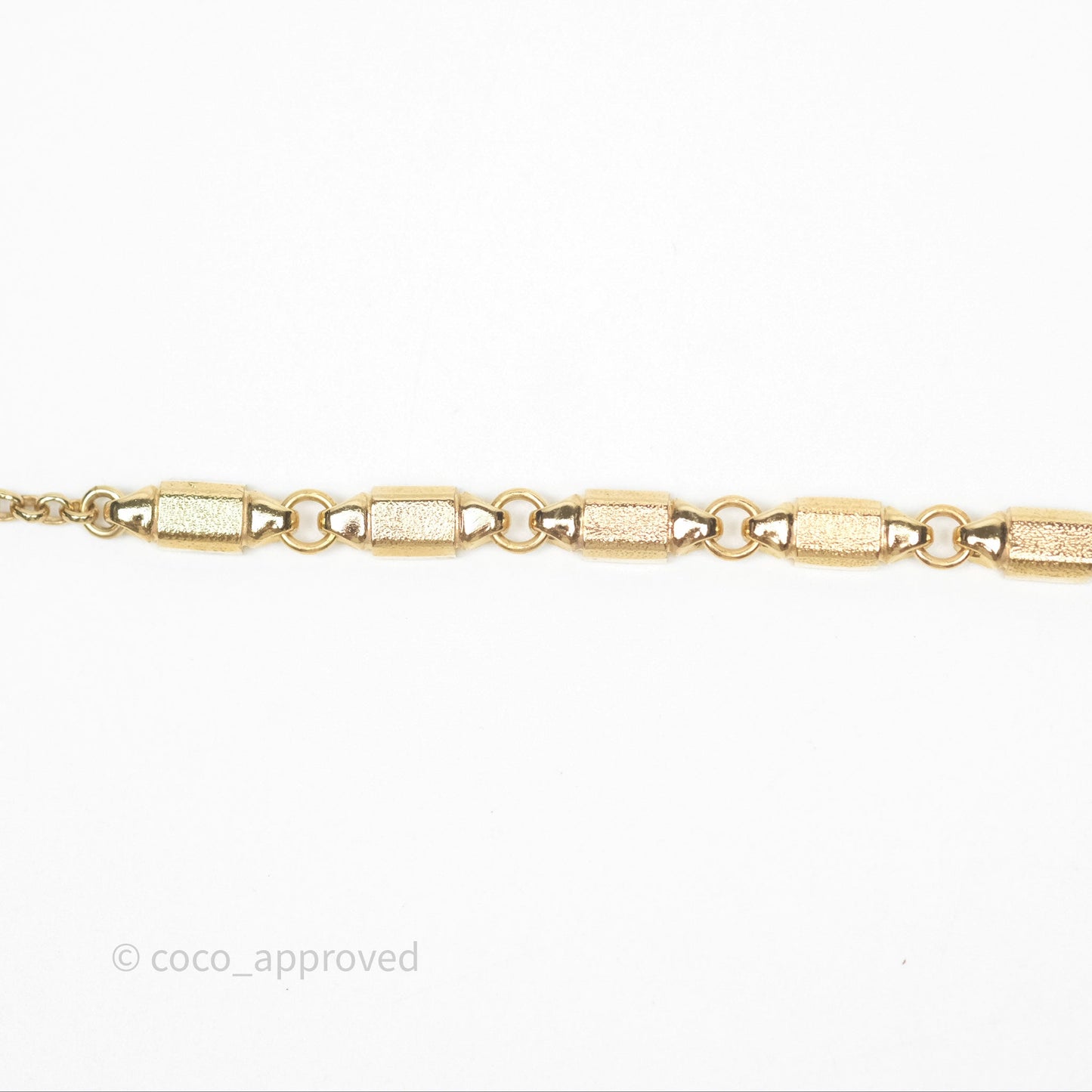 Chanel Square Black/ White CC Choker Gold Tone 24P