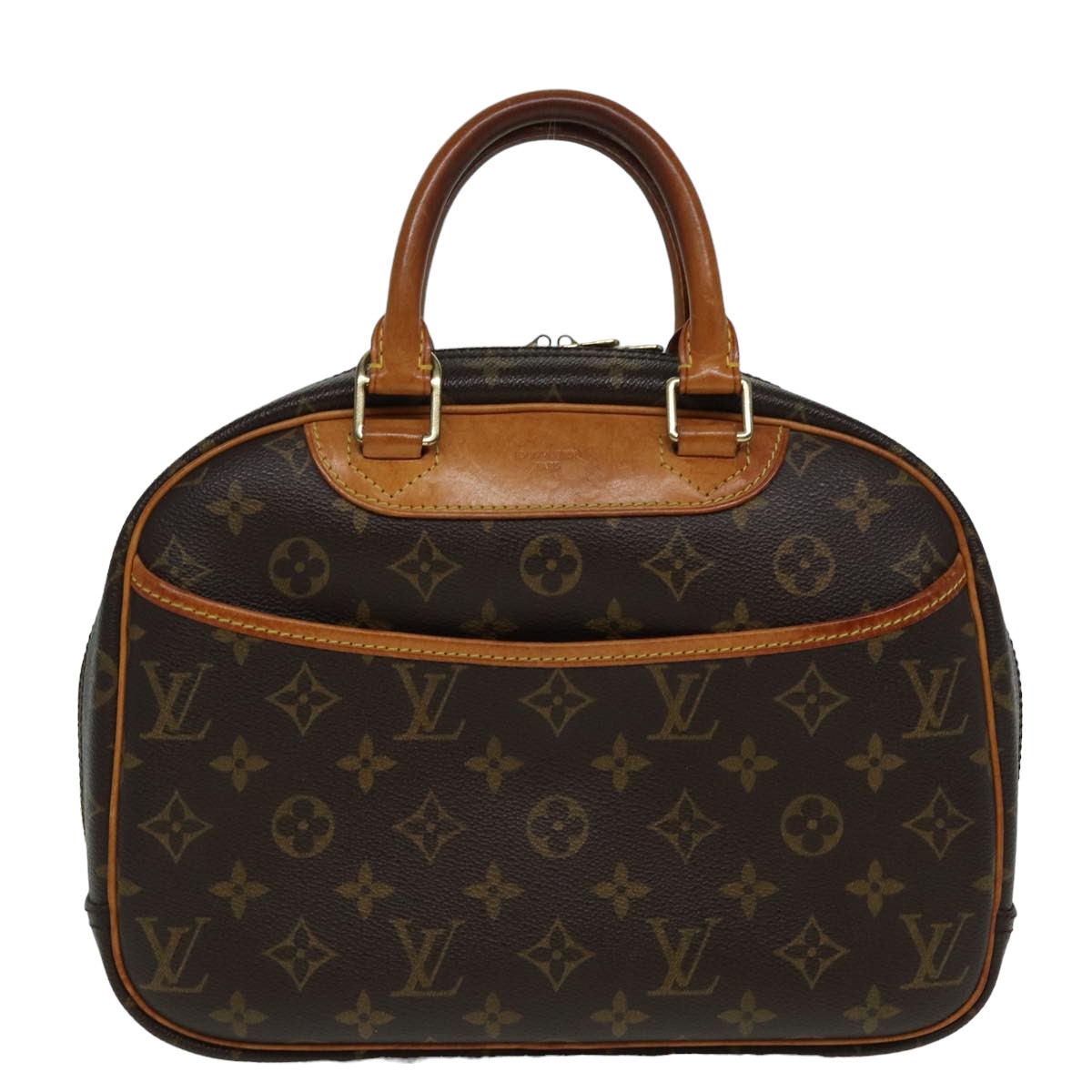 LOUIS VUITTON Monogram Trouville Hand Bag M42228 LV 83258