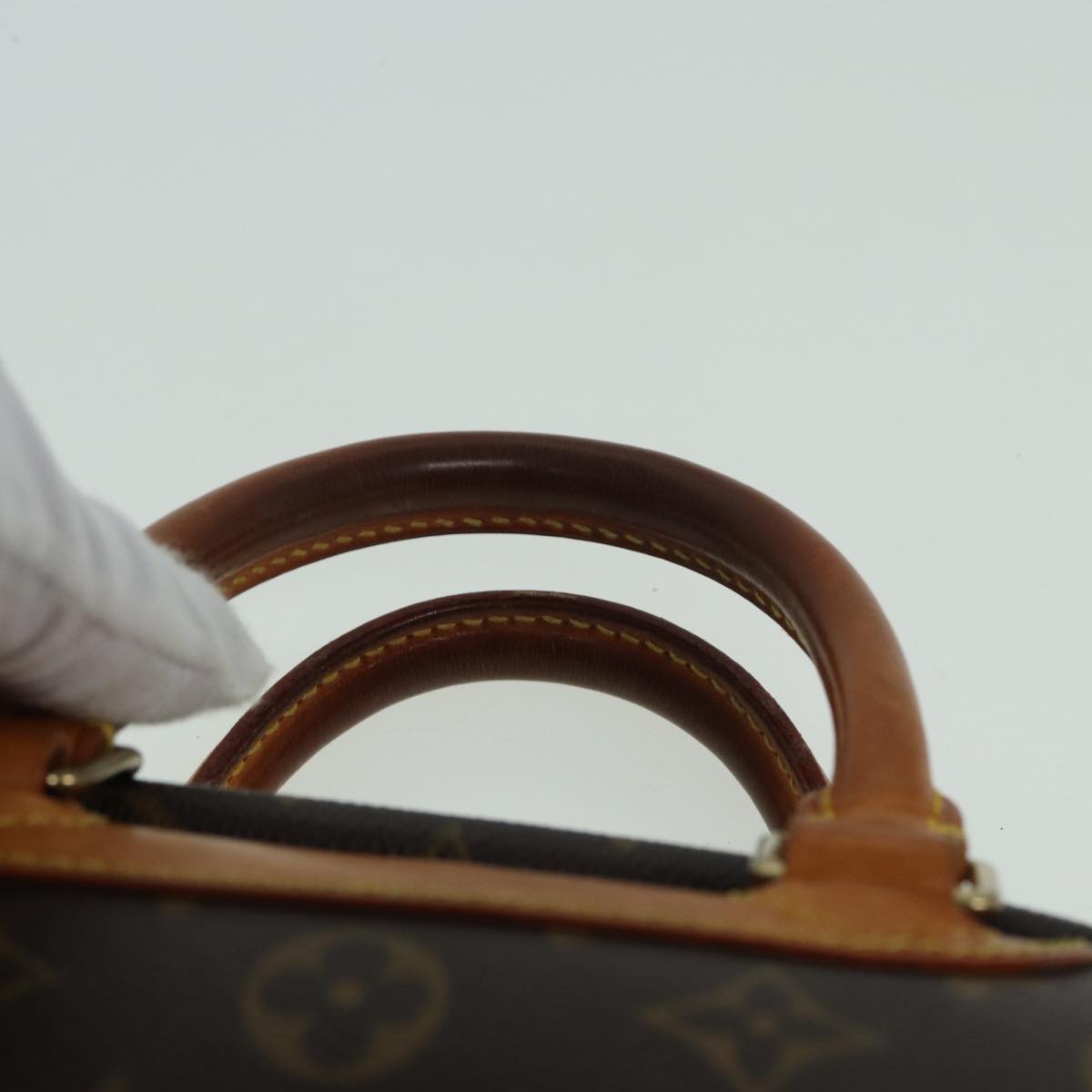 LOUIS VUITTON Monogram Trouville Hand Bag M42228 LV 83258