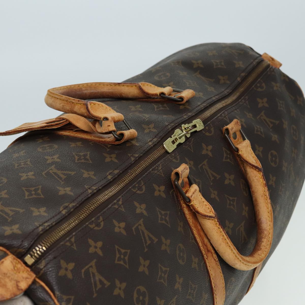 LOUIS VUITTON Monogram Keepall 55 Boston Bag M41424 LV 83281