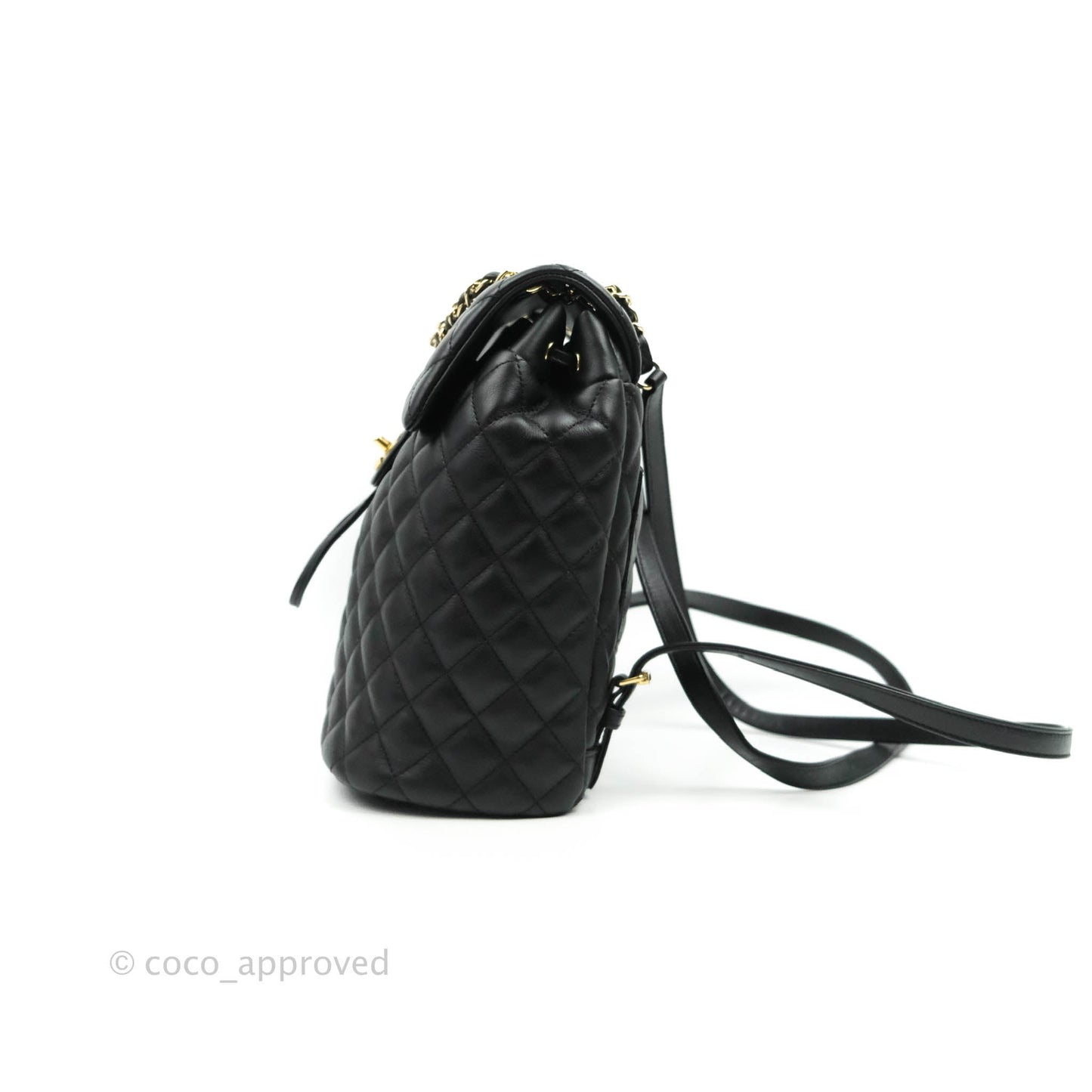 Chanel Quilted Small Urban Spirit Backpack Calfskin Black Gold Hardware