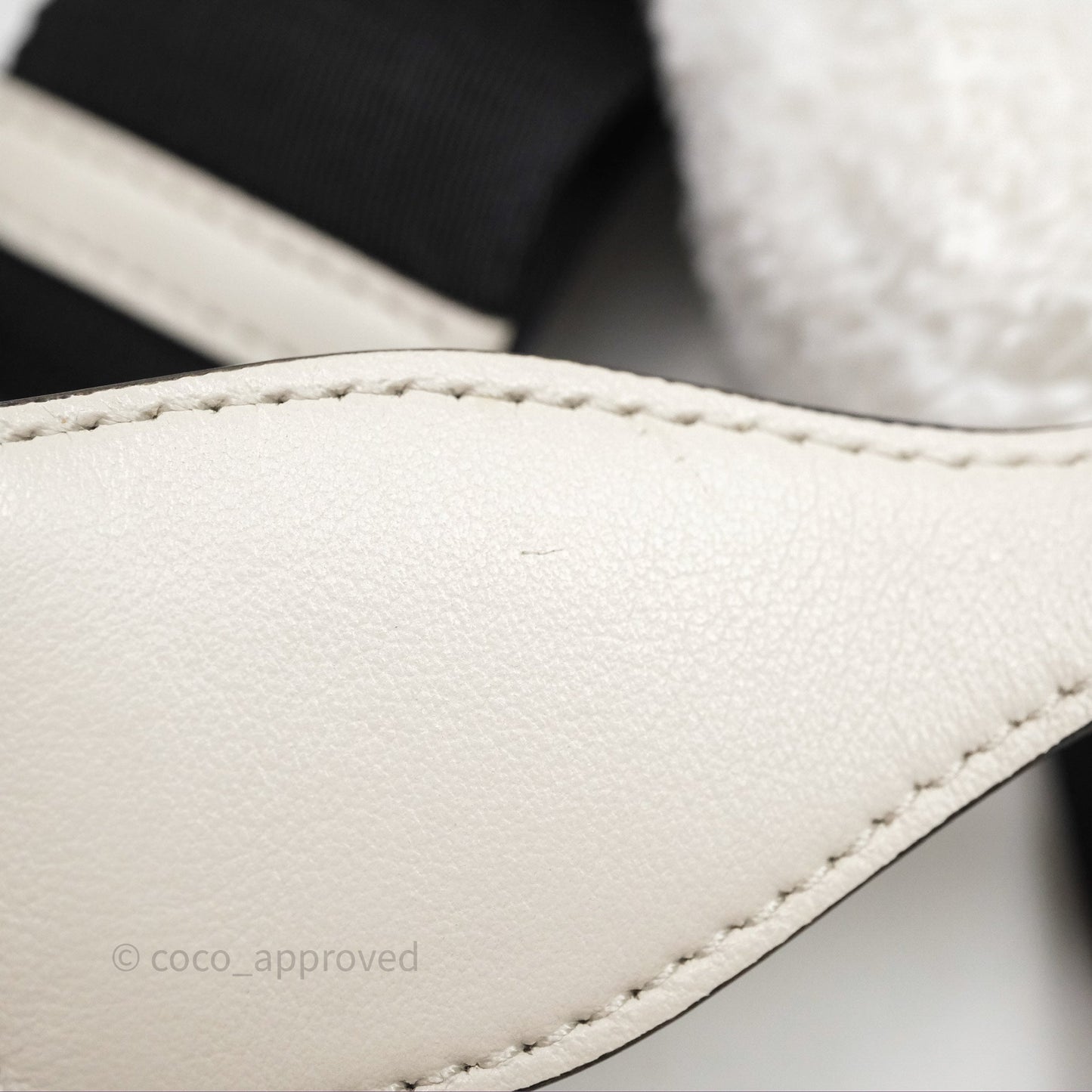Prada Spugna Triangle White Bag