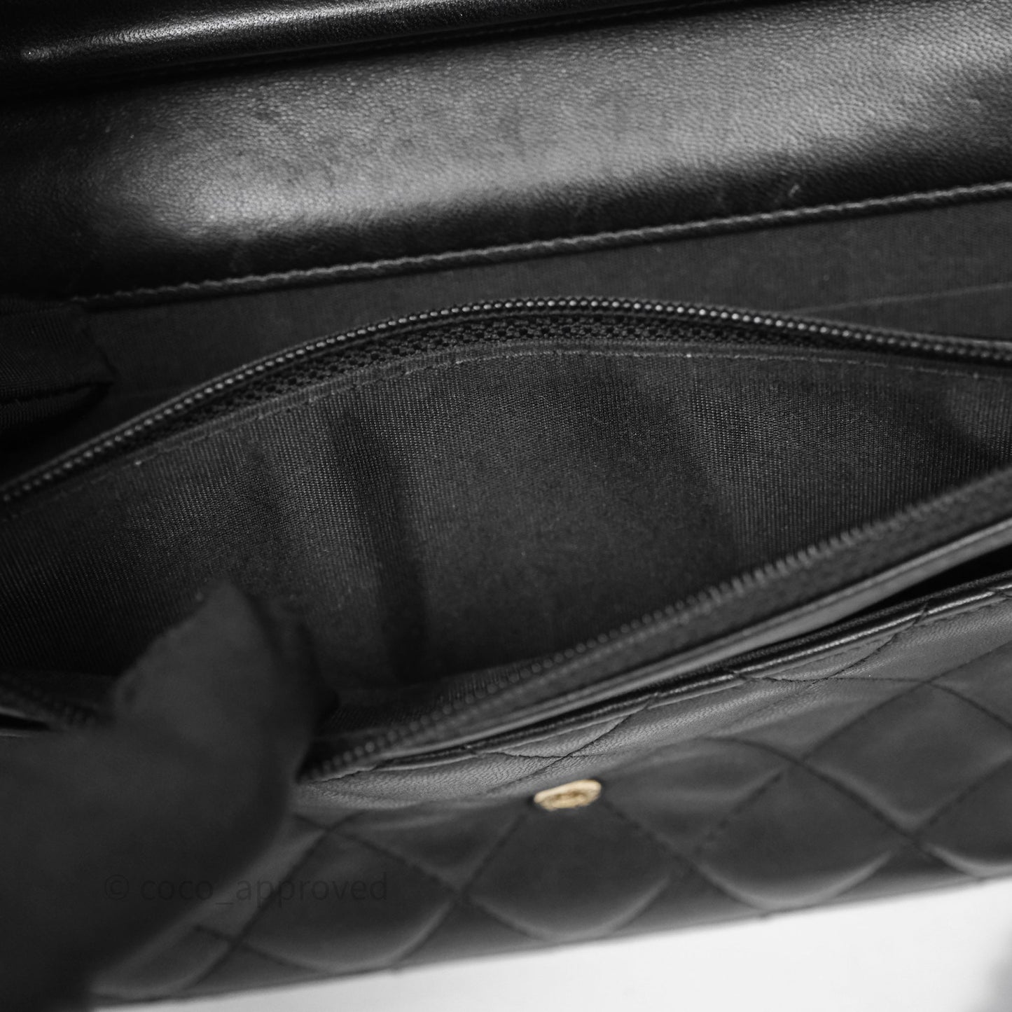 Chanel Black Quilted Lambskin Boy Wallet on Chain Gold Hardware