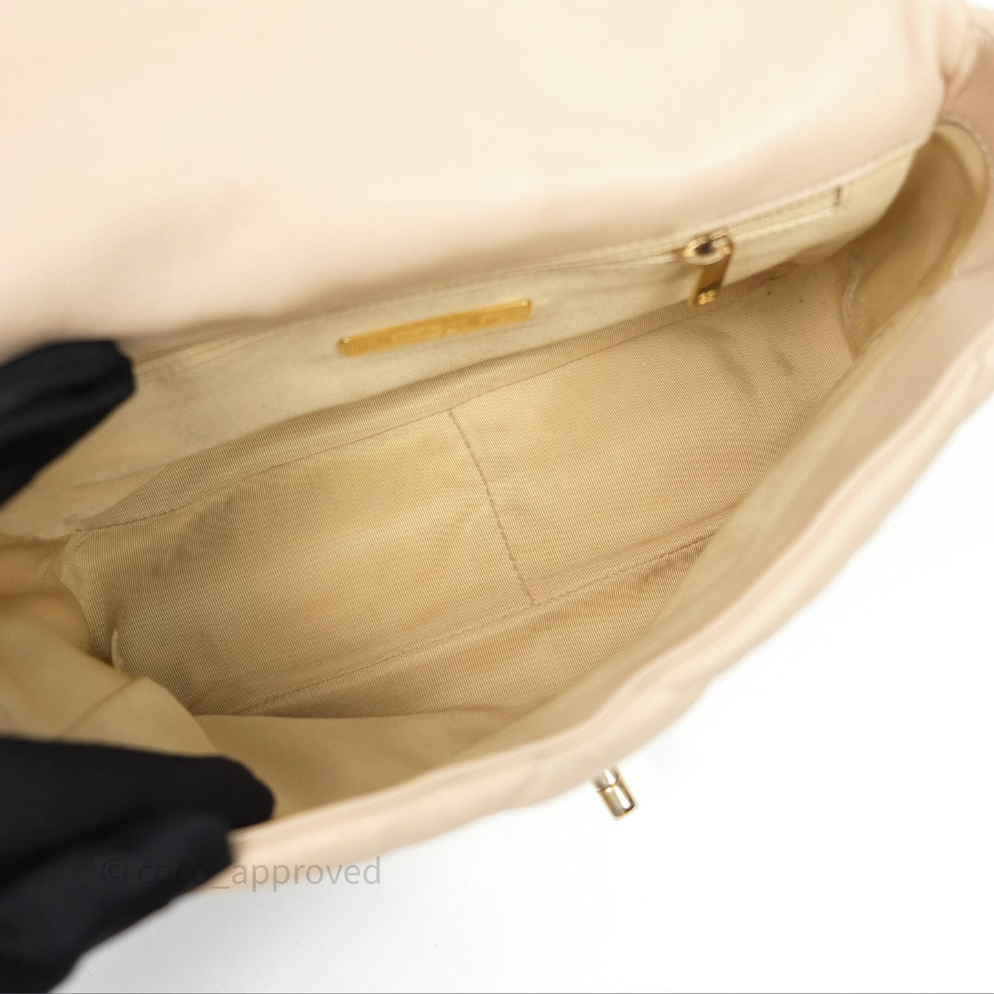 Chanel 19 Small Beige Mixed Hardware