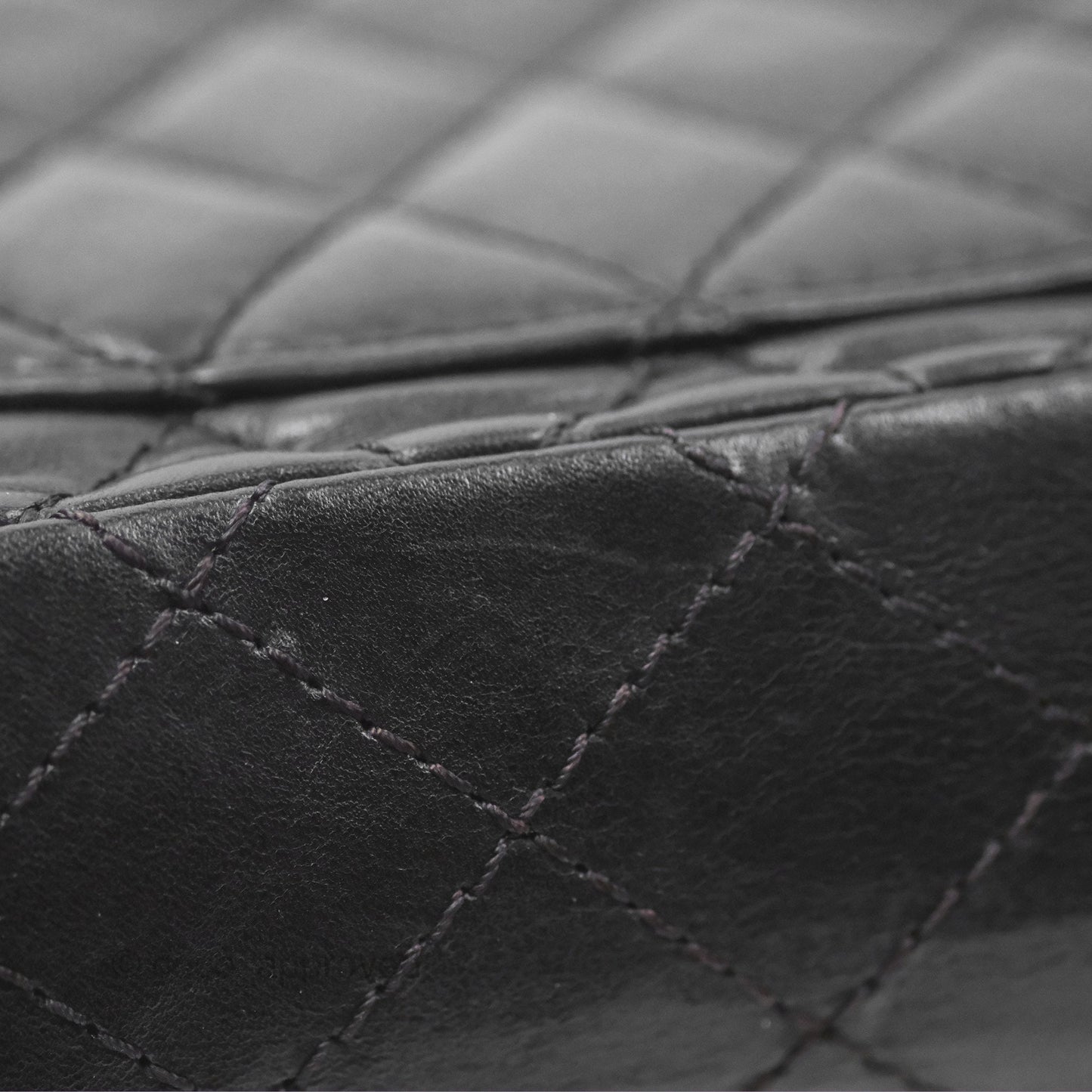 Chanel Mini Reissue 224 Black Aged Calfskin Ruthenium Hardware
