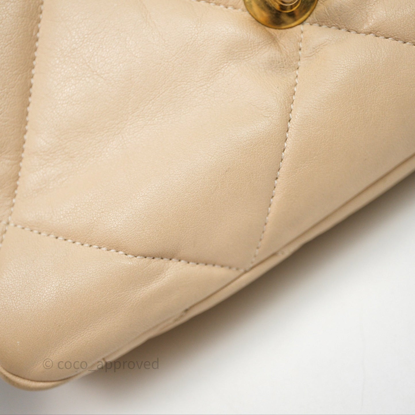 Chanel 19 Small Beige Mixed Hardware