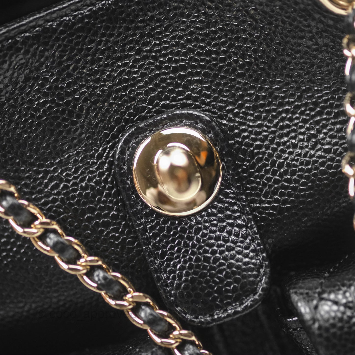 Chanel Duma Backpack Small Black Caviar Gold Hardware