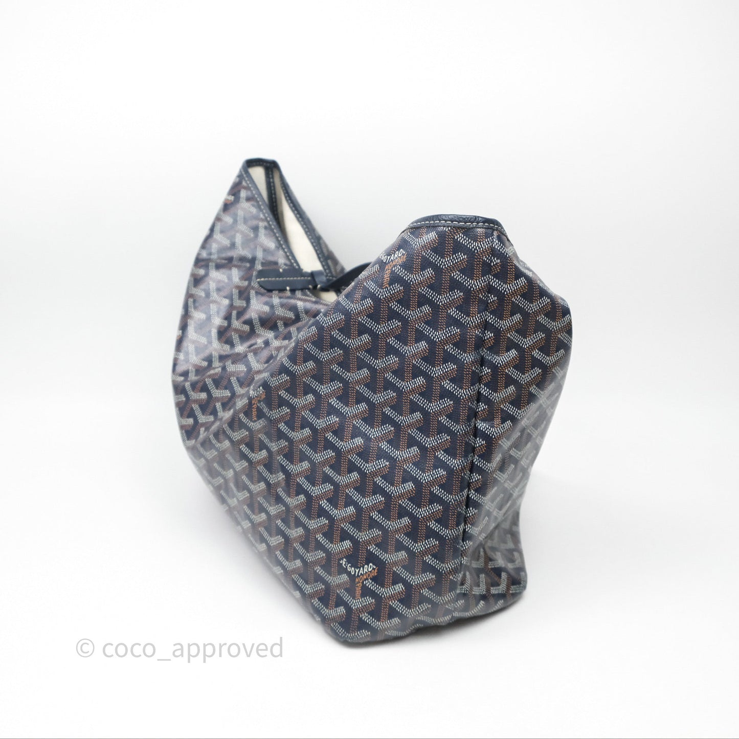 Goyard St. Louis Tote PM Navy/Tan