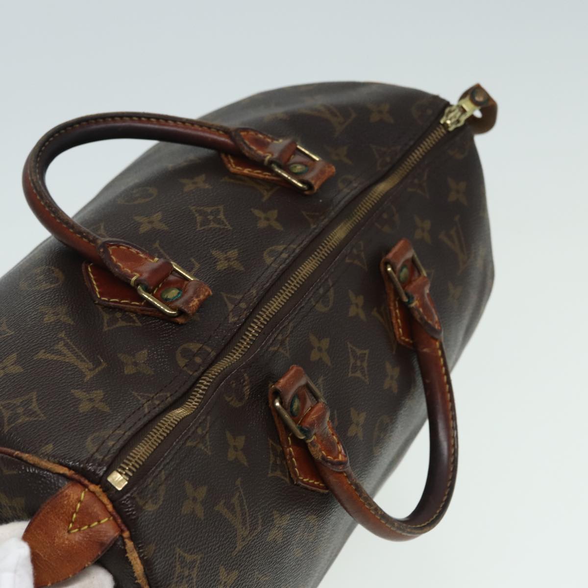 LOUIS VUITTON Monogram Speedy 35 Hand Bag M41524 LV 83321
