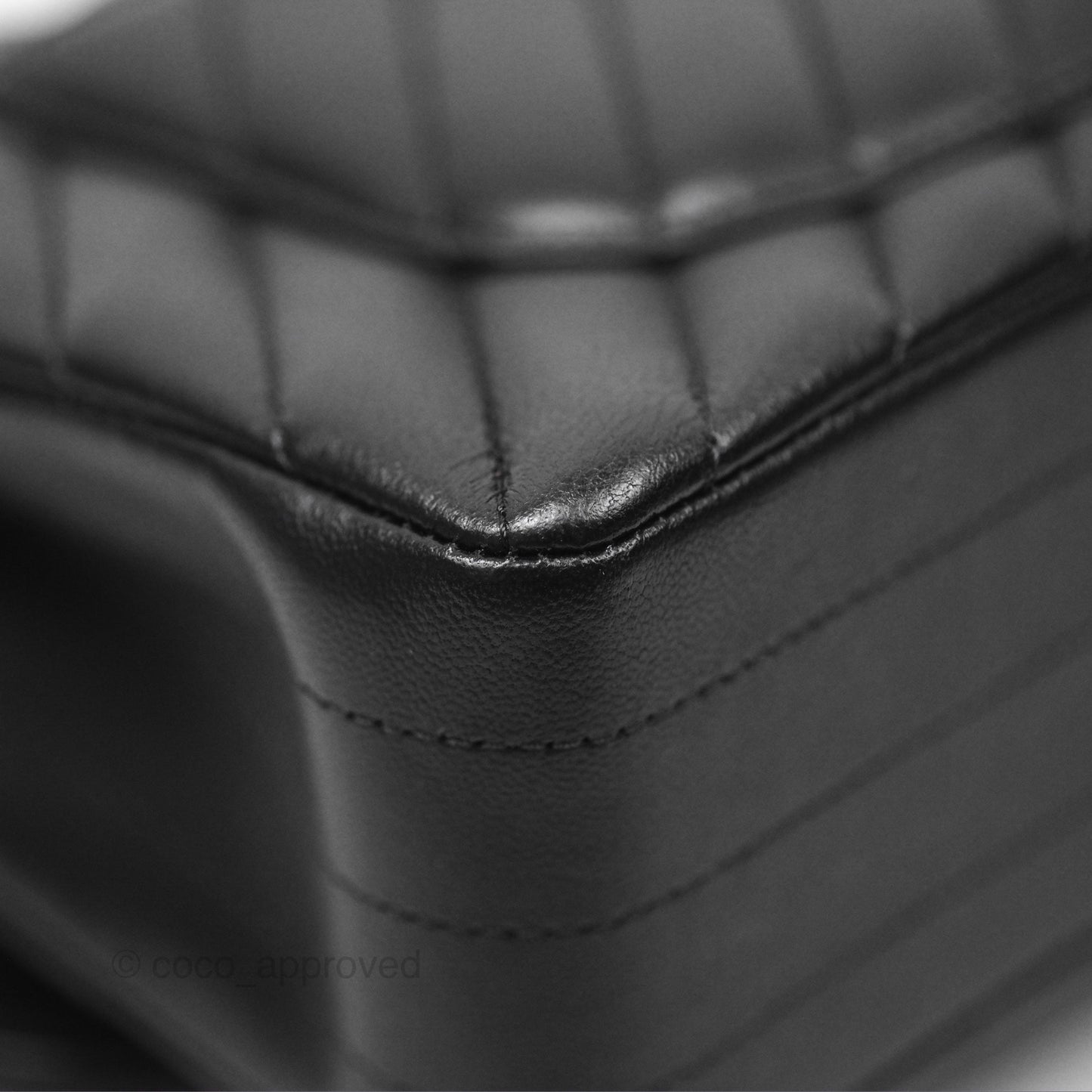 Chanel Small Classic Flap Chevron Black Lambskin Gold Hardware