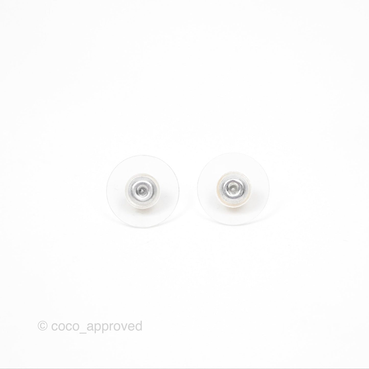 Chanel Crystal Black Resin Ball Earrings 19P