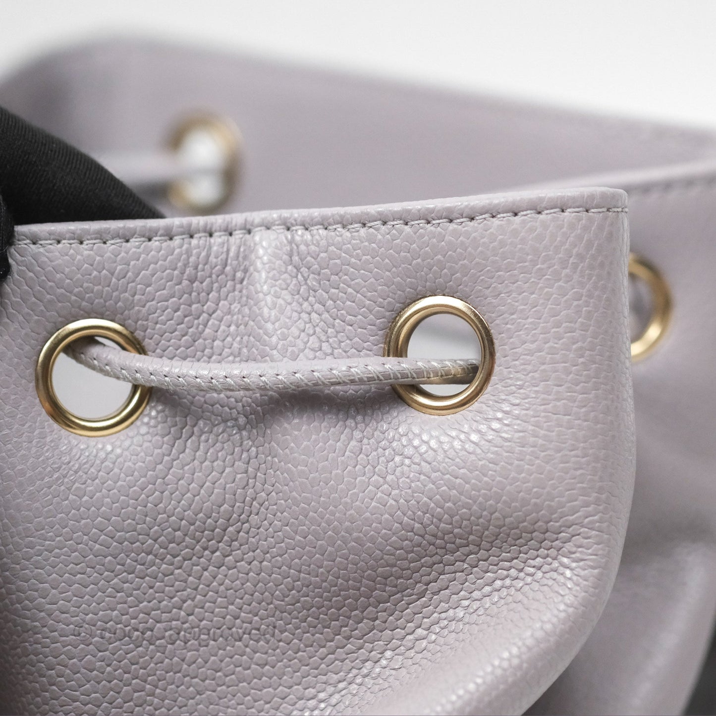 Chanel Mini Business Affinity Backpack Grey Caviar Gold Hardware 22B