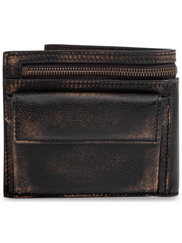 Luxury Balenciaga Luxury Balenciaga Leather Wallet With Logo, Men's, Brown