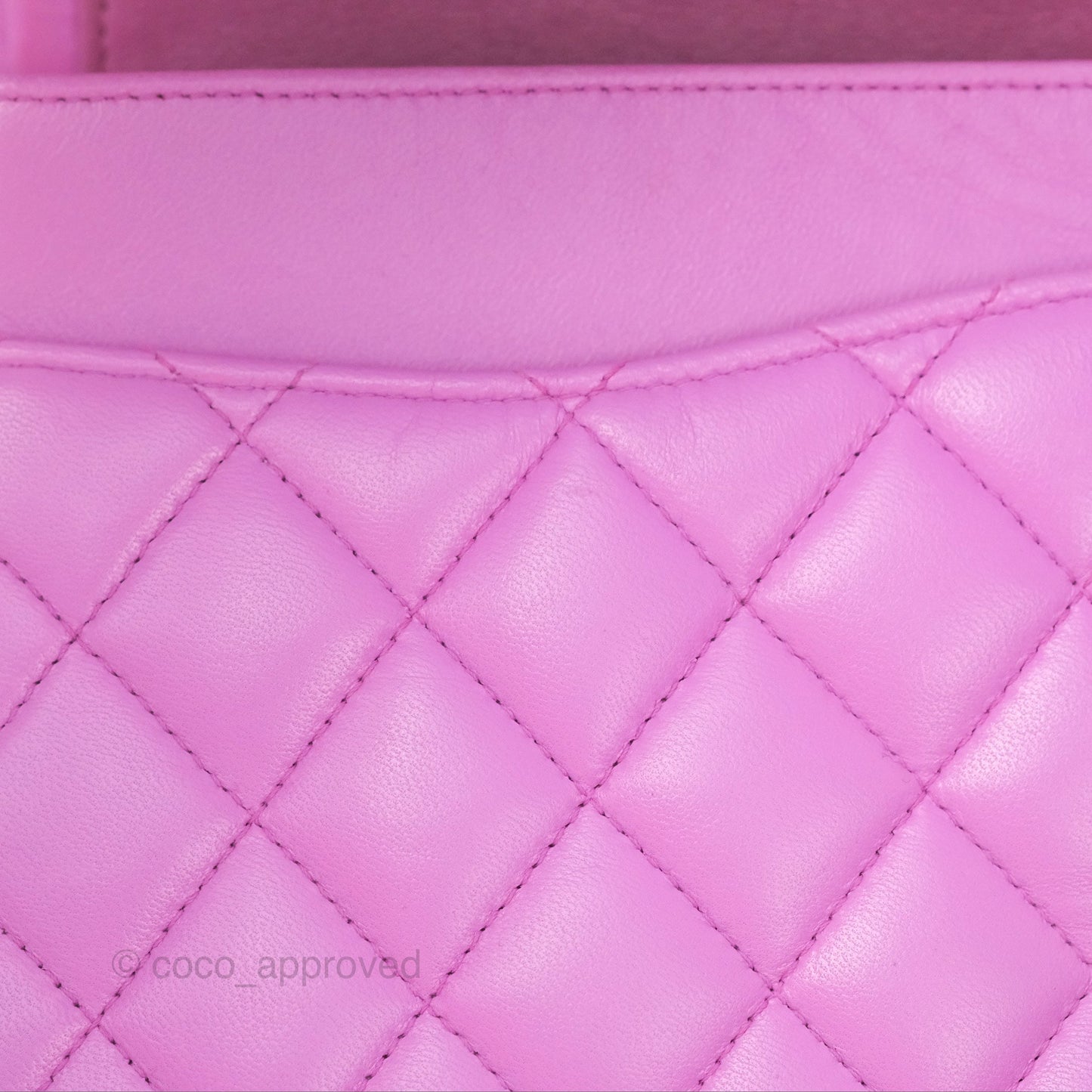 Chanel Medium Classic Flap Quilted Purple Lambskin Silver Hardware