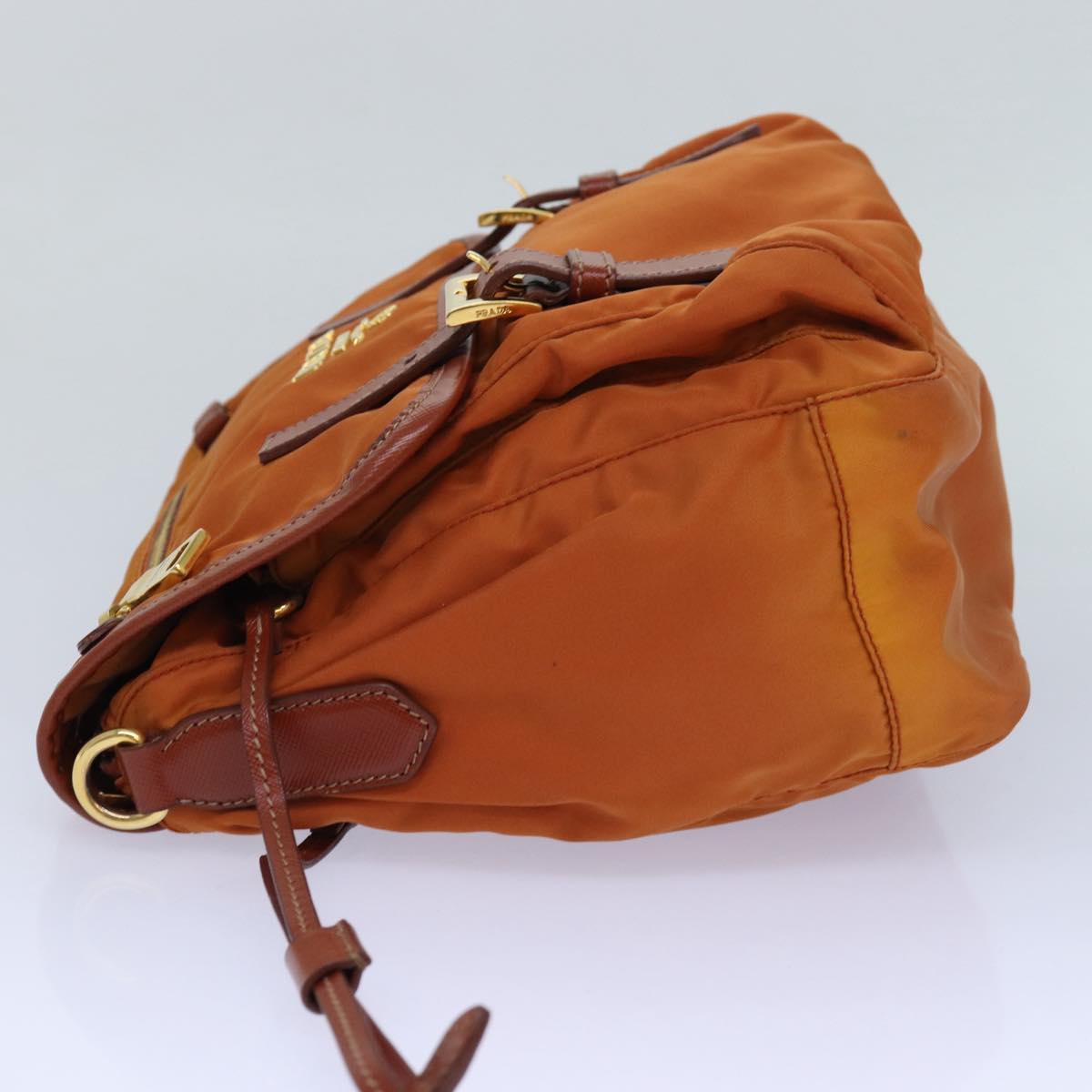 Luxury Prada Shoulder Bag Nylon Orange  83488