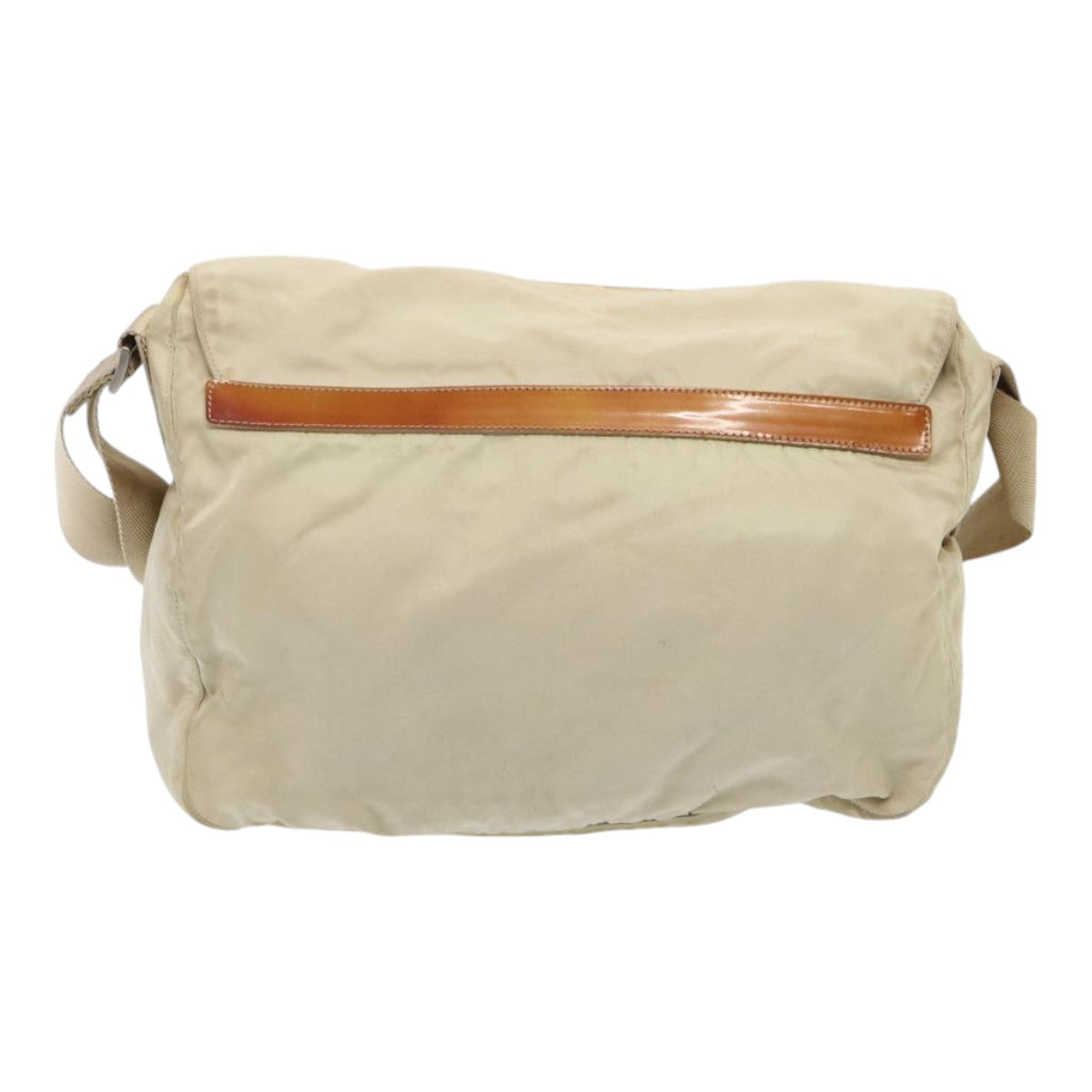 Luxury Prada Shoulder Bag Nylon Beige  83489