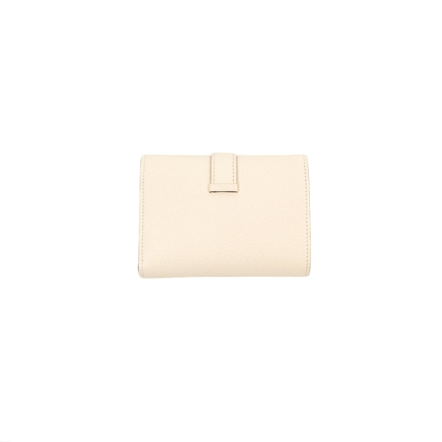Hermes Bearn Trifold Compact Wallet Nata Epsom Gold Hardware