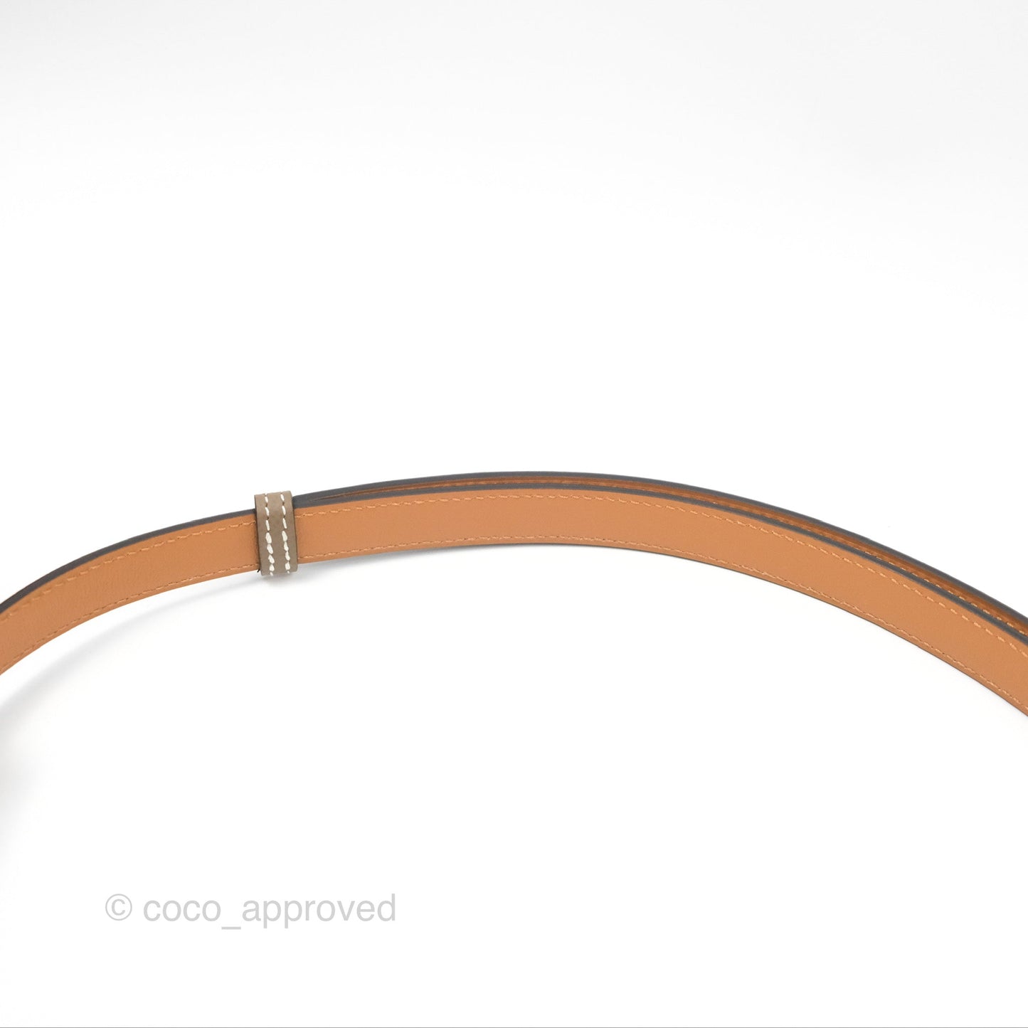 Hermès Epsom Kelly Buckle Belt Etoupe Gold Hardware