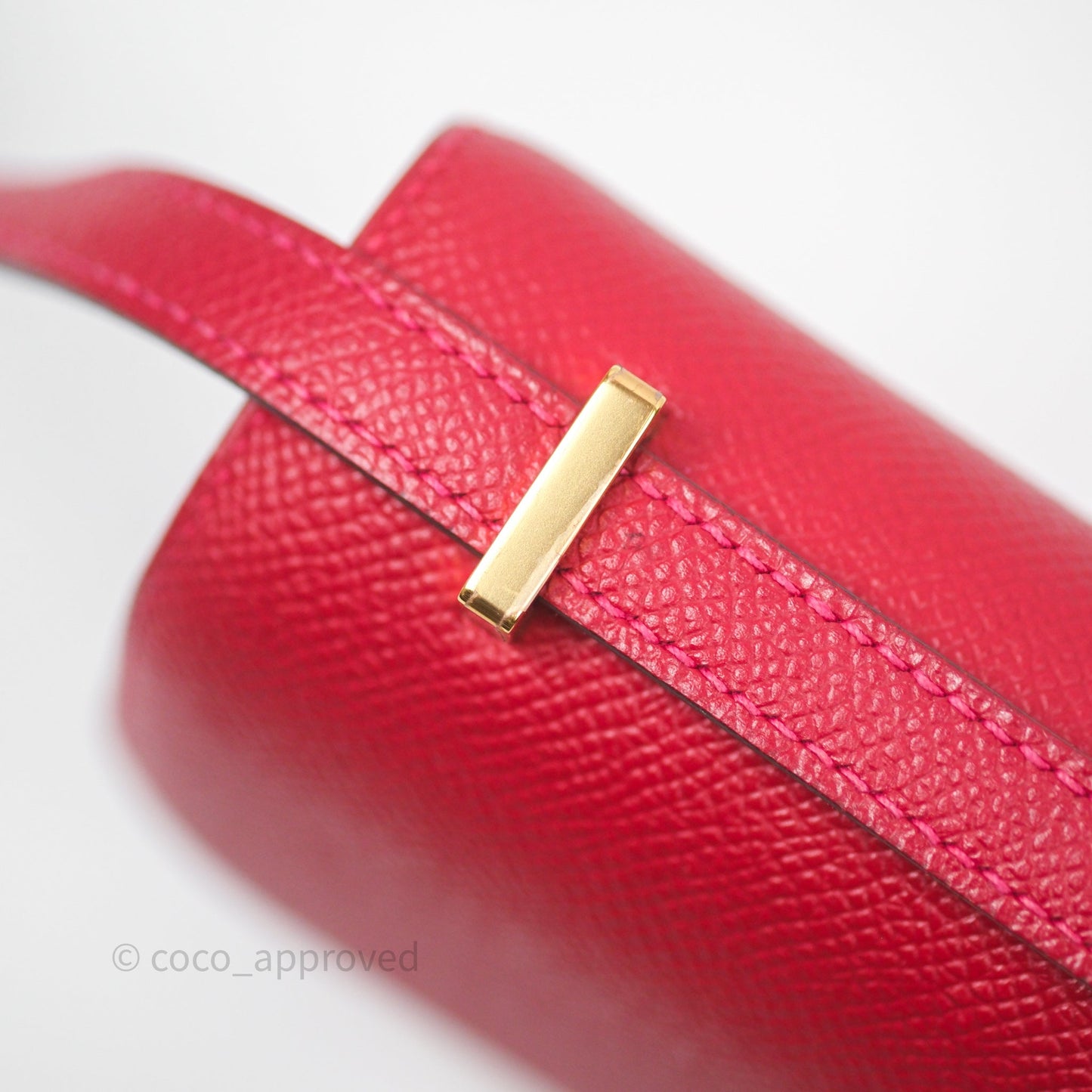 Hermès Constance Mini 18cm Rouge Casque Epsom Gold Hardware