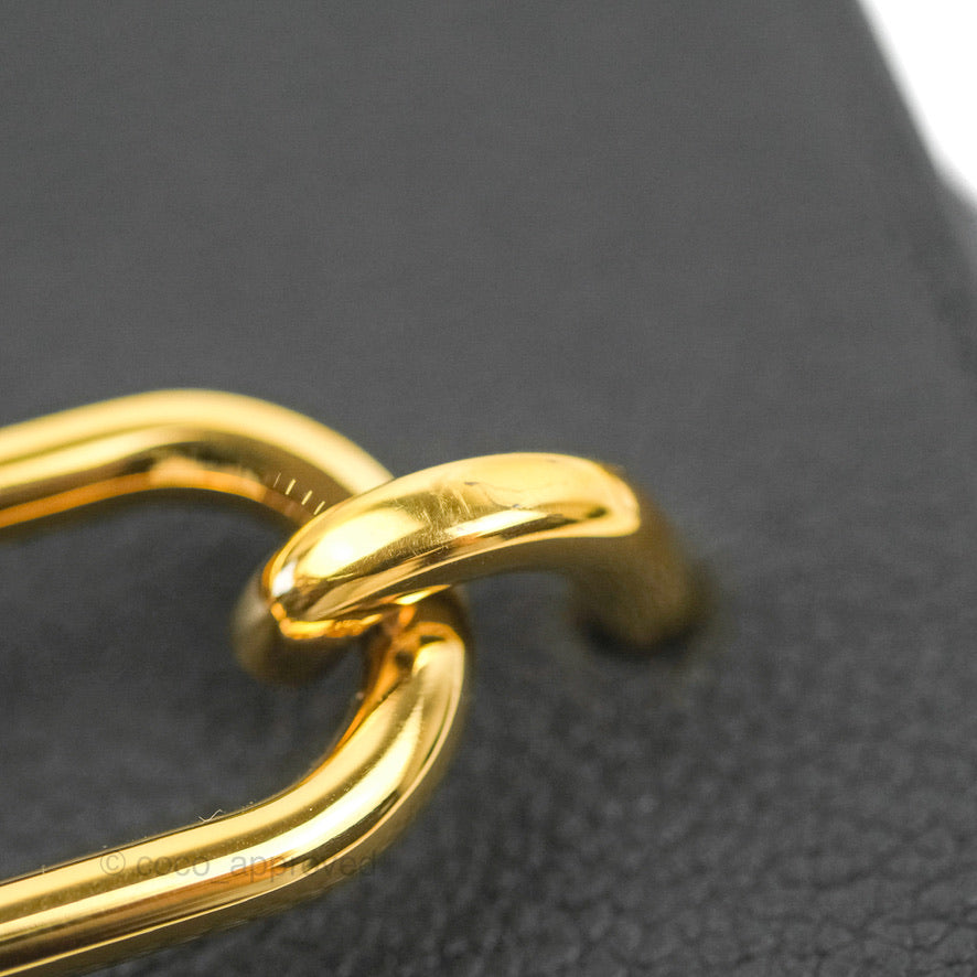 Hermès Roulis Mini 18 Black Clemence Gold Hardware