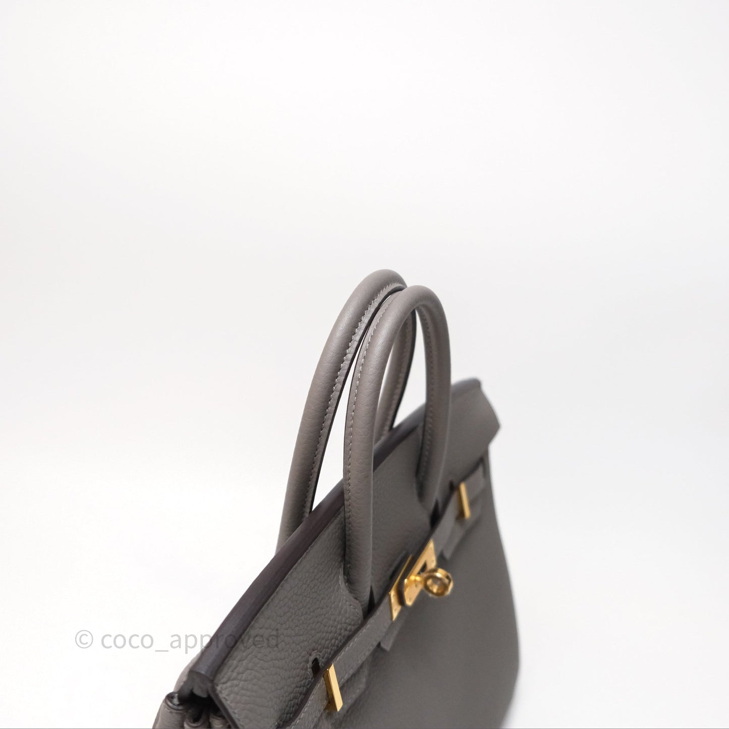 Hermès Birkin 25 Retourne Gris Meyer 0L Togo Gold Hardware