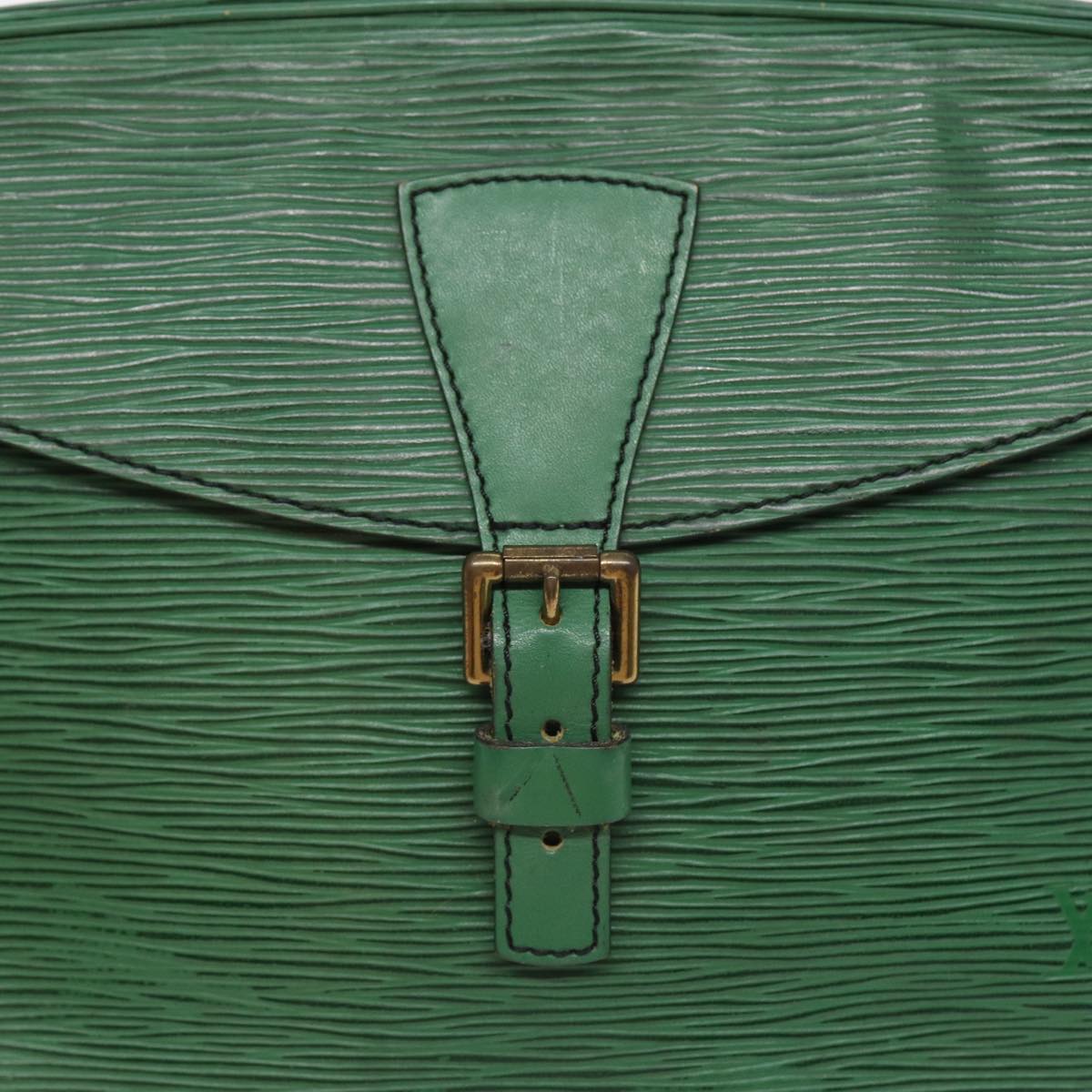 LOUIS VUITTON Epi Jeune Fille MM Shoulder Bag Green M52154 LV 83535