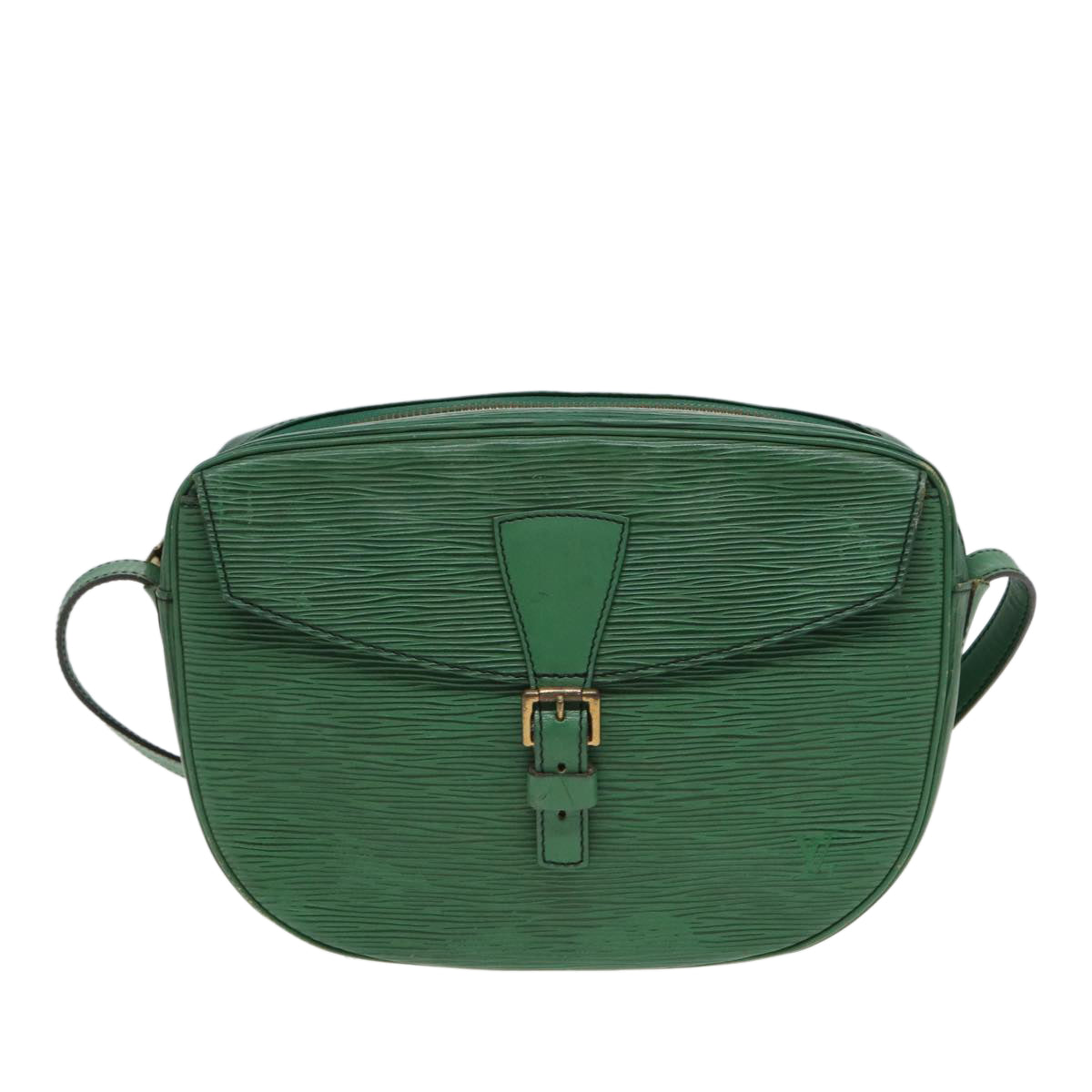 LOUIS VUITTON Epi Jeune Fille MM Shoulder Bag Green M52154 LV 83535