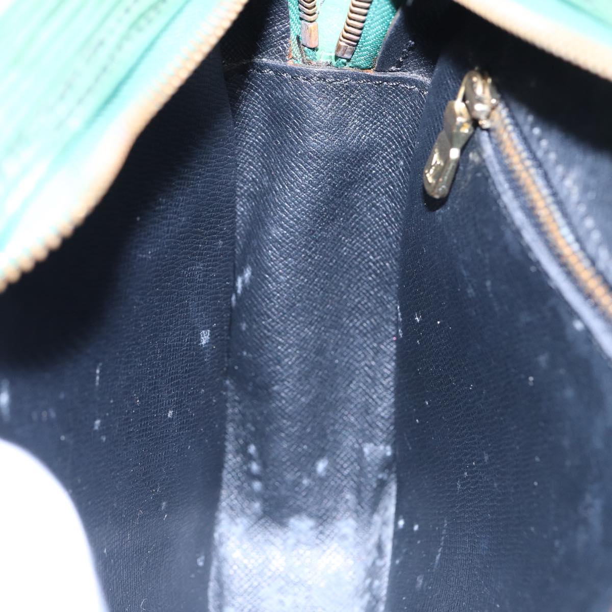 LOUIS VUITTON Epi Jeune Fille MM Shoulder Bag Green M52154 LV 83535