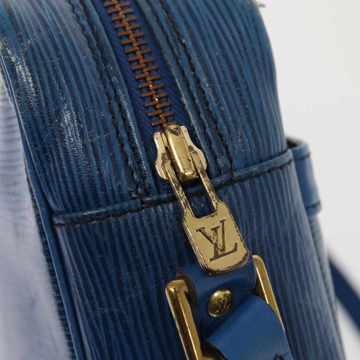 LOUIS VUITTON Epi Trocadero 27 Shoulder Bag Blue M52315 LV 83536