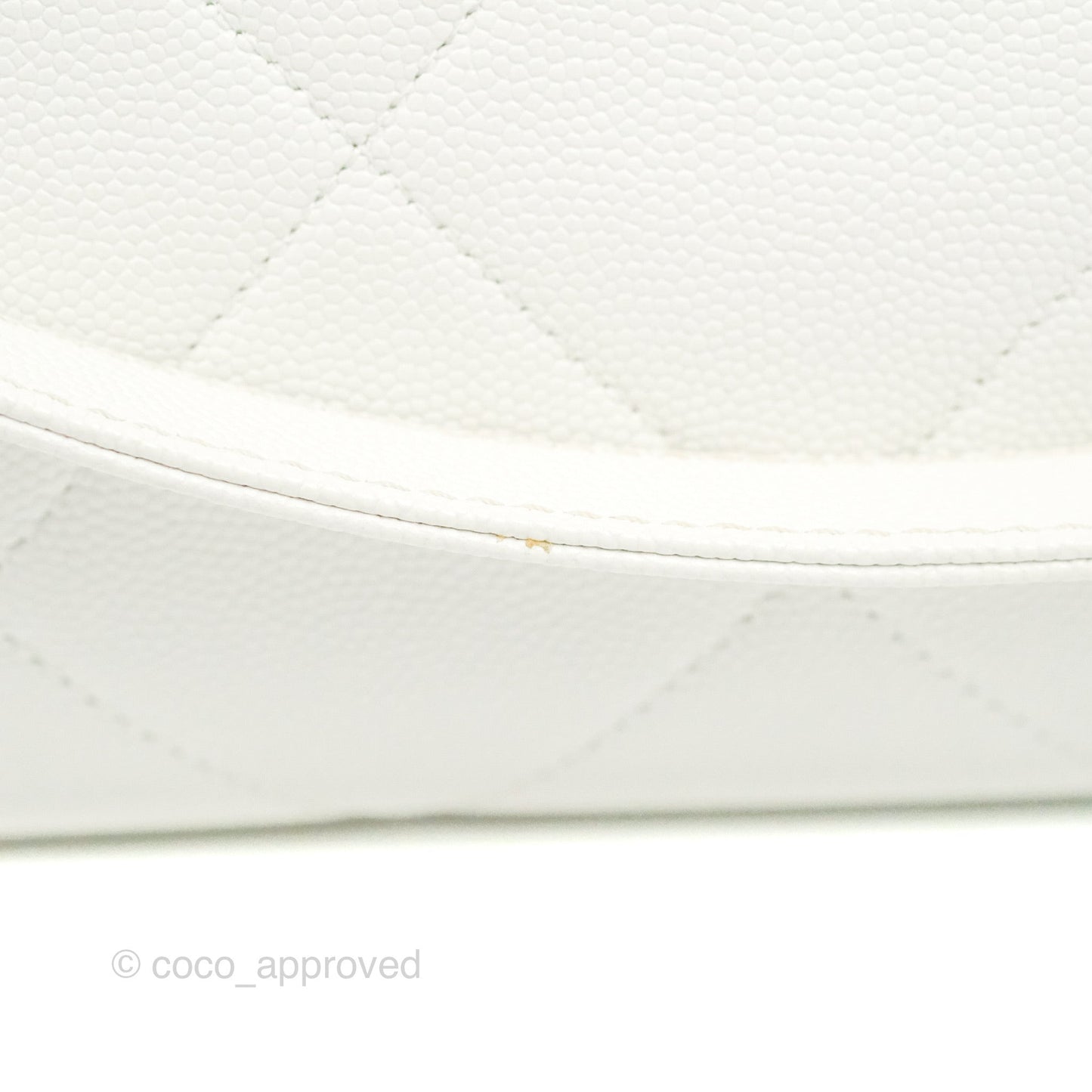 Chanel A Real Catch Shopping Bag White Caviar