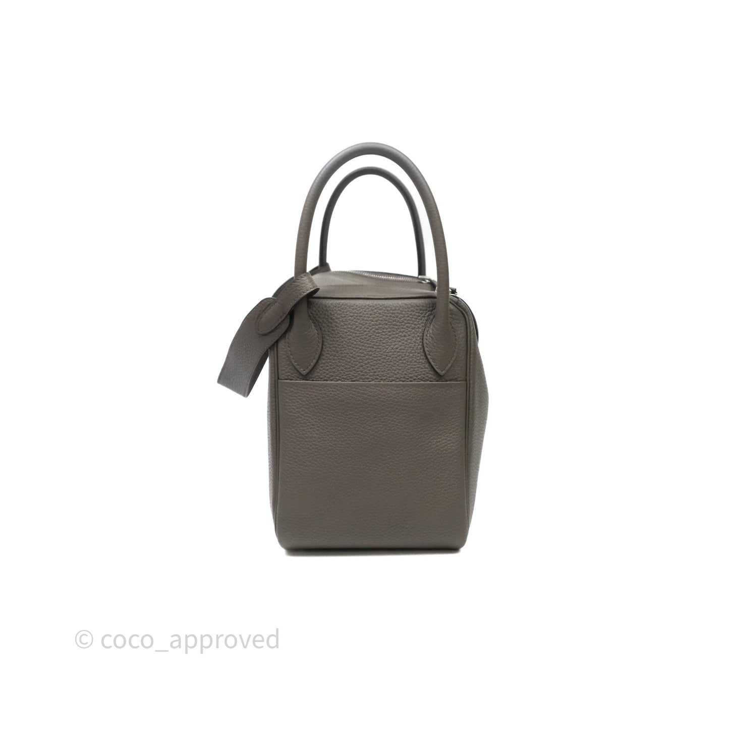 Hermès Lindy 30 Etain 8F Clemence Palladium Hardware